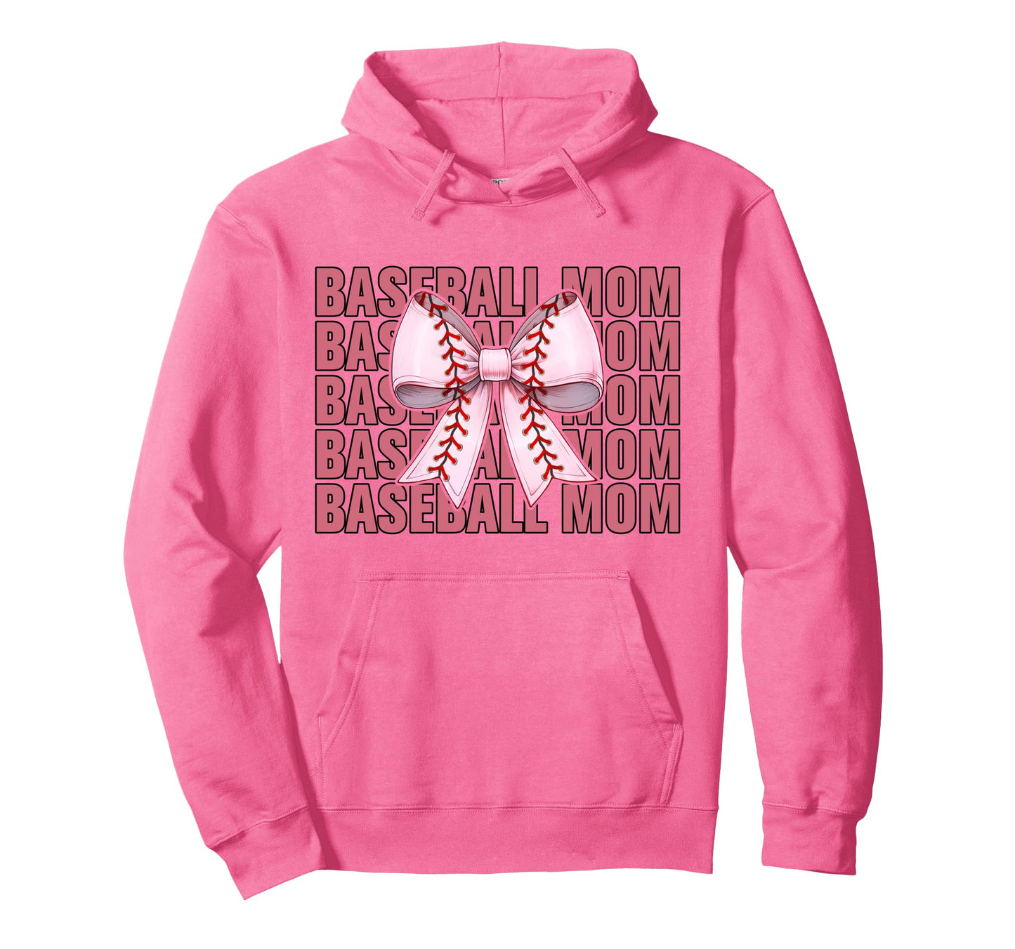 Baseball Mom Baseball Mama Mothers Hoodie - Casual Everyday Wear Men Women - T-Shirt, Sweatshirt, Hoodie
