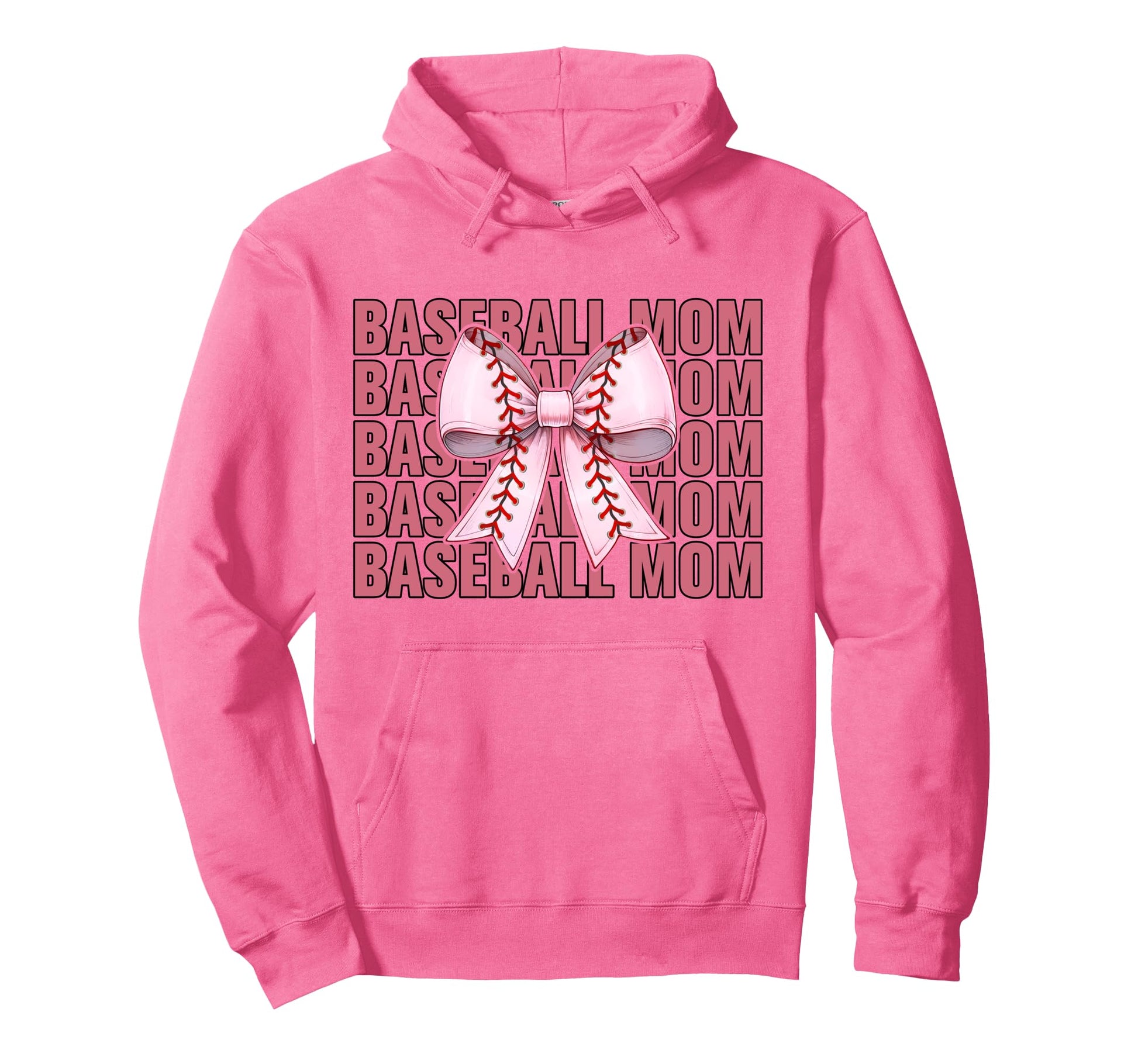 Baseball Mom Baseball Mama Mothers Hoodie - Casual Everyday Wear Men Women - T-Shirt, Sweatshirt, Hoodie