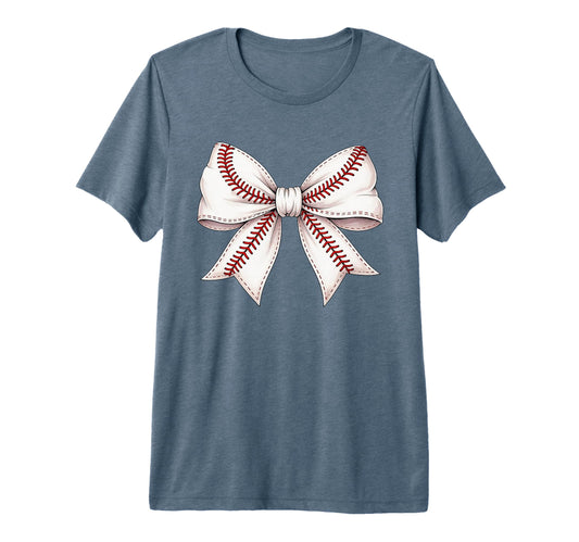 Baseball Bow Mothers Day Baseball Mom T-Shirt - Trendy Graphic for Adults - T-Shirt, Sweatshirt, Hoodie