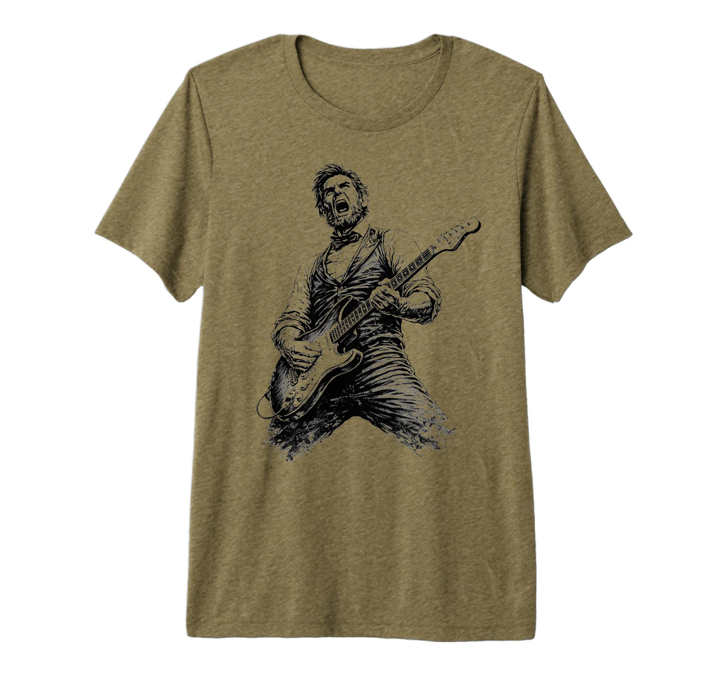 Abraham Lincoln Playing Guitar Funny T-Shirt - Novelty Apparel for Adults - T-Shirt, Sweatshirt, Hoodie