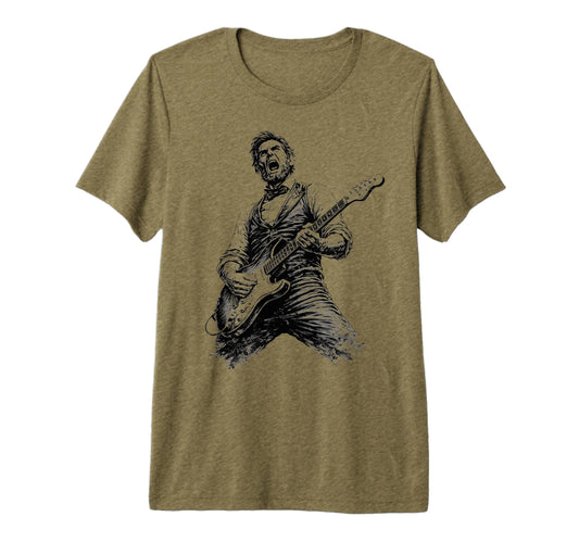 Abraham Lincoln Playing Guitar Funny T-Shirt - Novelty Apparel for Adults - T-Shirt, Sweatshirt, Hoodie