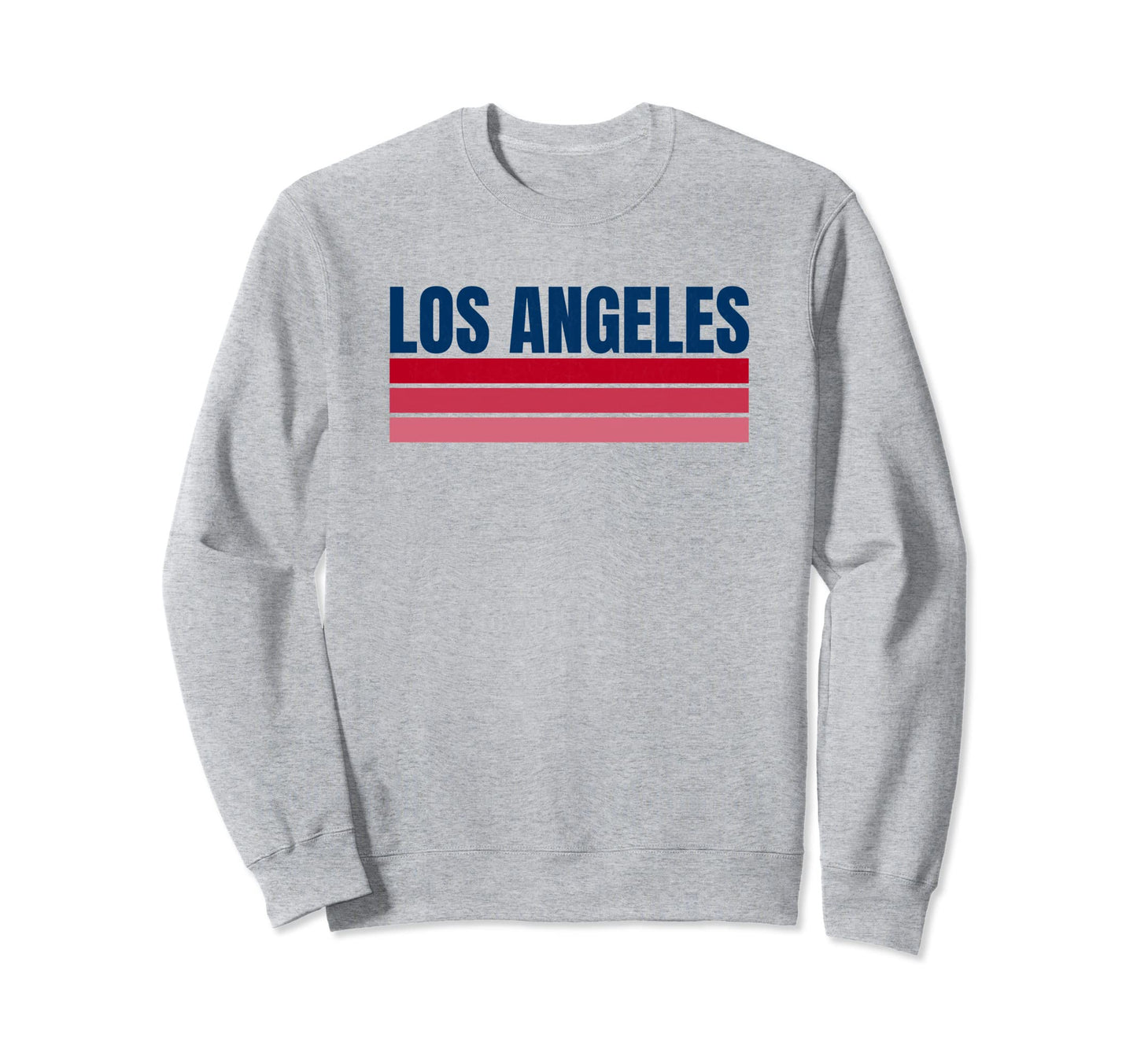 Los Angeles Blue Red Stripes La Sweatshirt - Aesthetic Graphic Unisex - T-Shirt, Sweatshirt, Hoodie