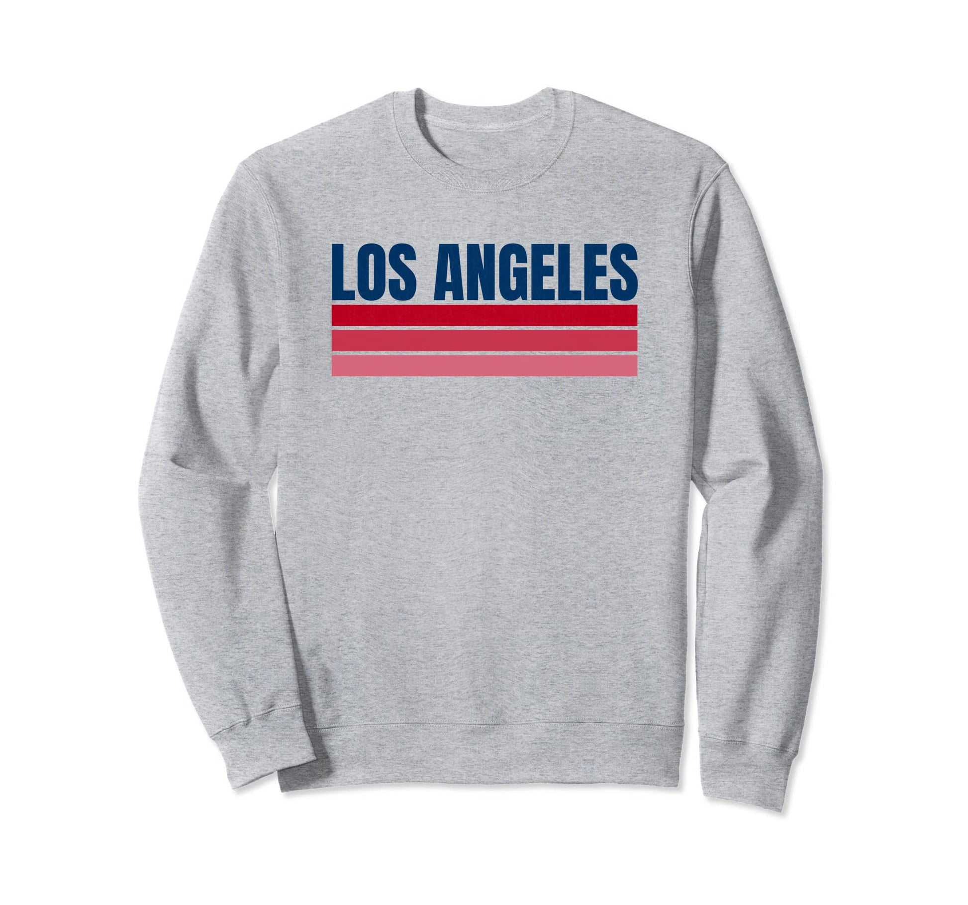 Los Angeles Blue Red Stripes La Sweatshirt - Aesthetic Graphic Unisex - T-Shirt, Sweatshirt, Hoodie