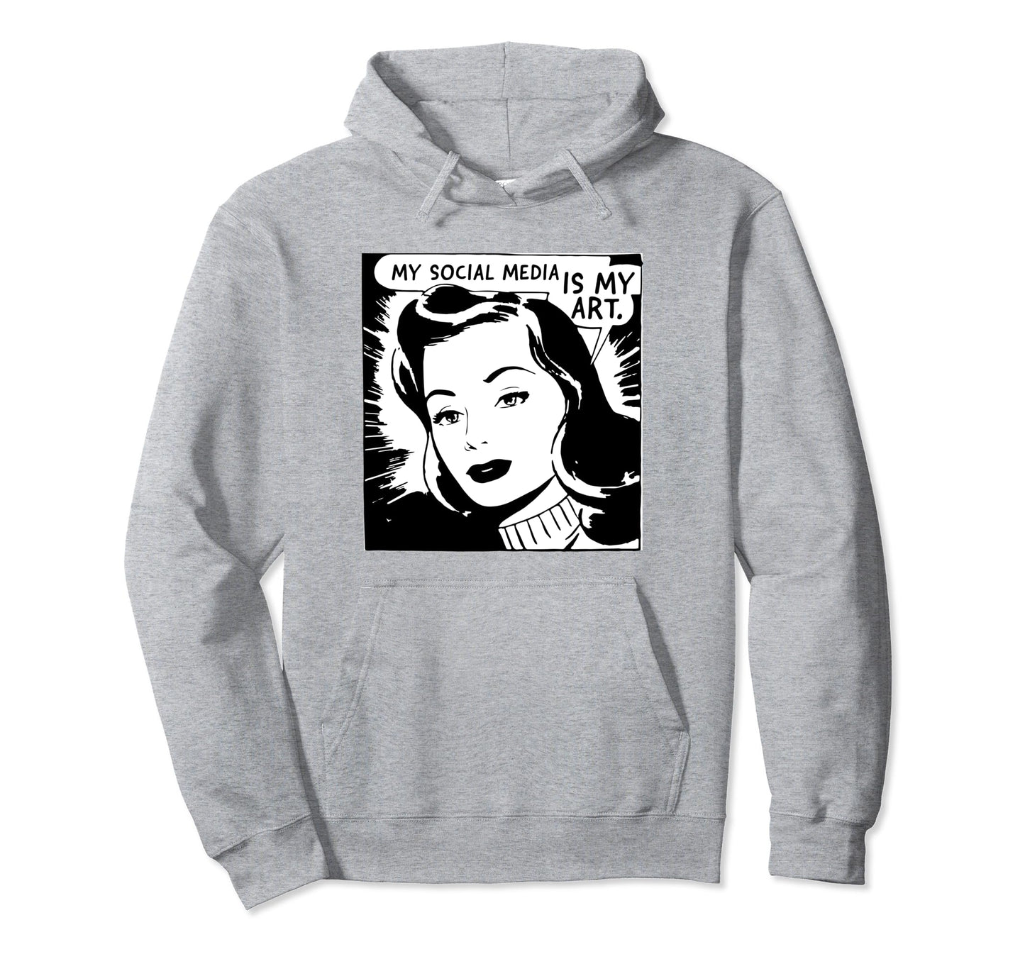 My Social Media Is My Art Y2K Hoodie - Aesthetic Graphic Men Women - T-Shirt, Sweatshirt, Hoodie