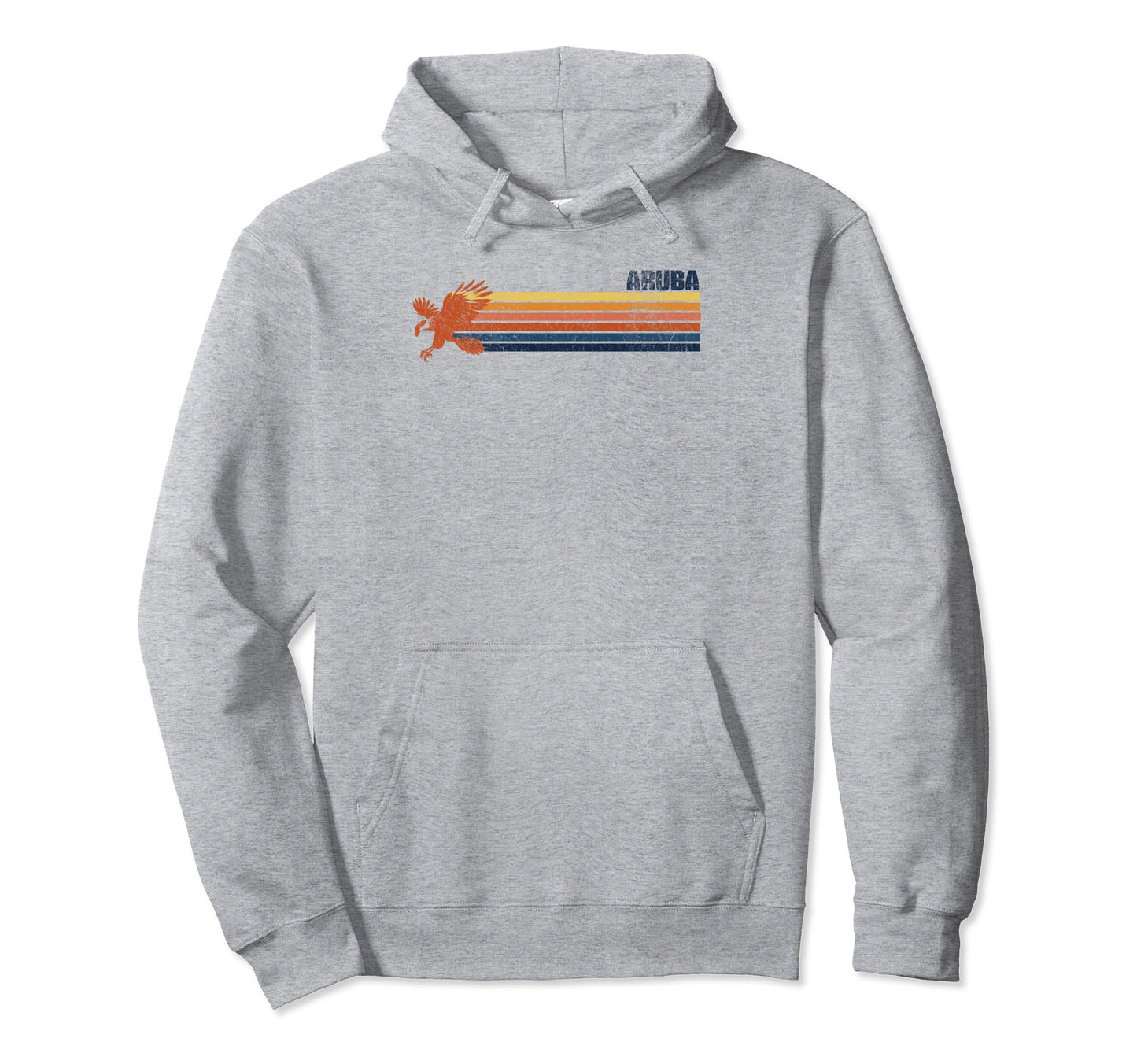 One Happy Island Aruba Stripes Warawara Hoodie - Custom Art Print Men Women - T-Shirt, Sweatshirt, Hoodie