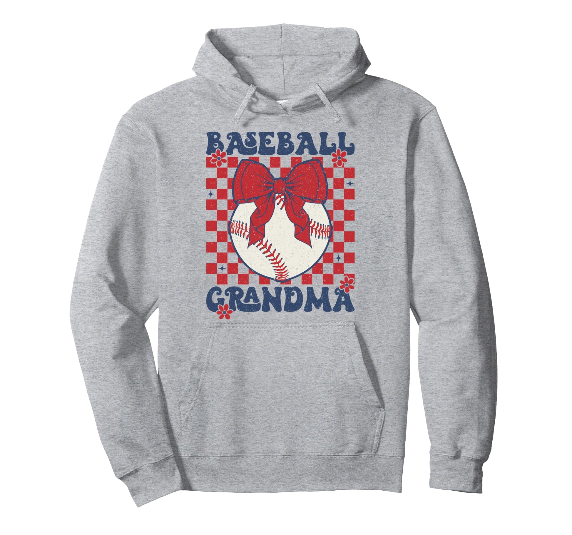Baseball Grandma Coquette Bow Game Day Hoodie - Custom Art Print Men Women - T-Shirt, Sweatshirt, Hoodie