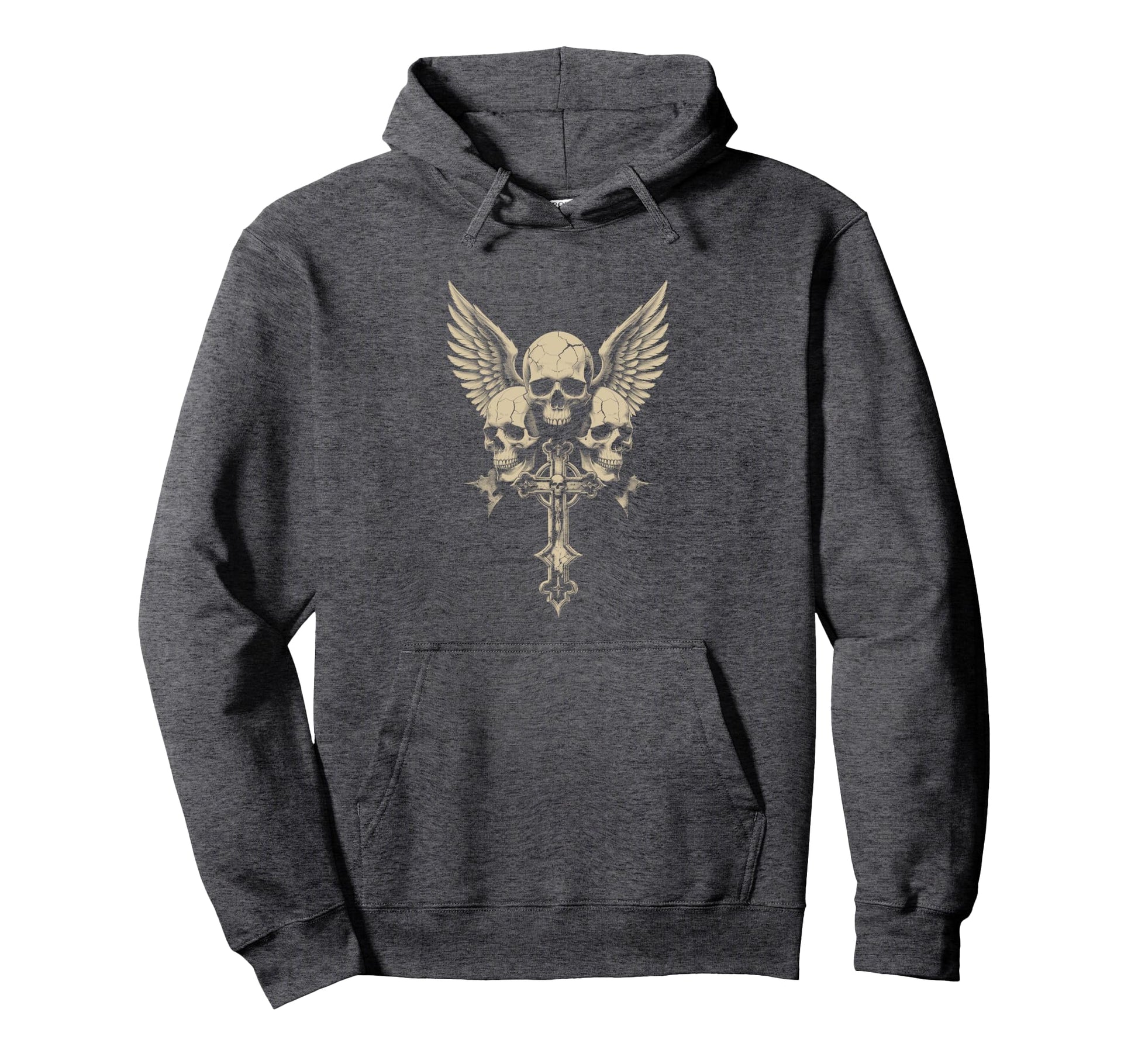 Skull Cross Y2K Goth Alt Grunge Hoodie - Fun Novelty Design Men Women - T-Shirt, Sweatshirt, Hoodie