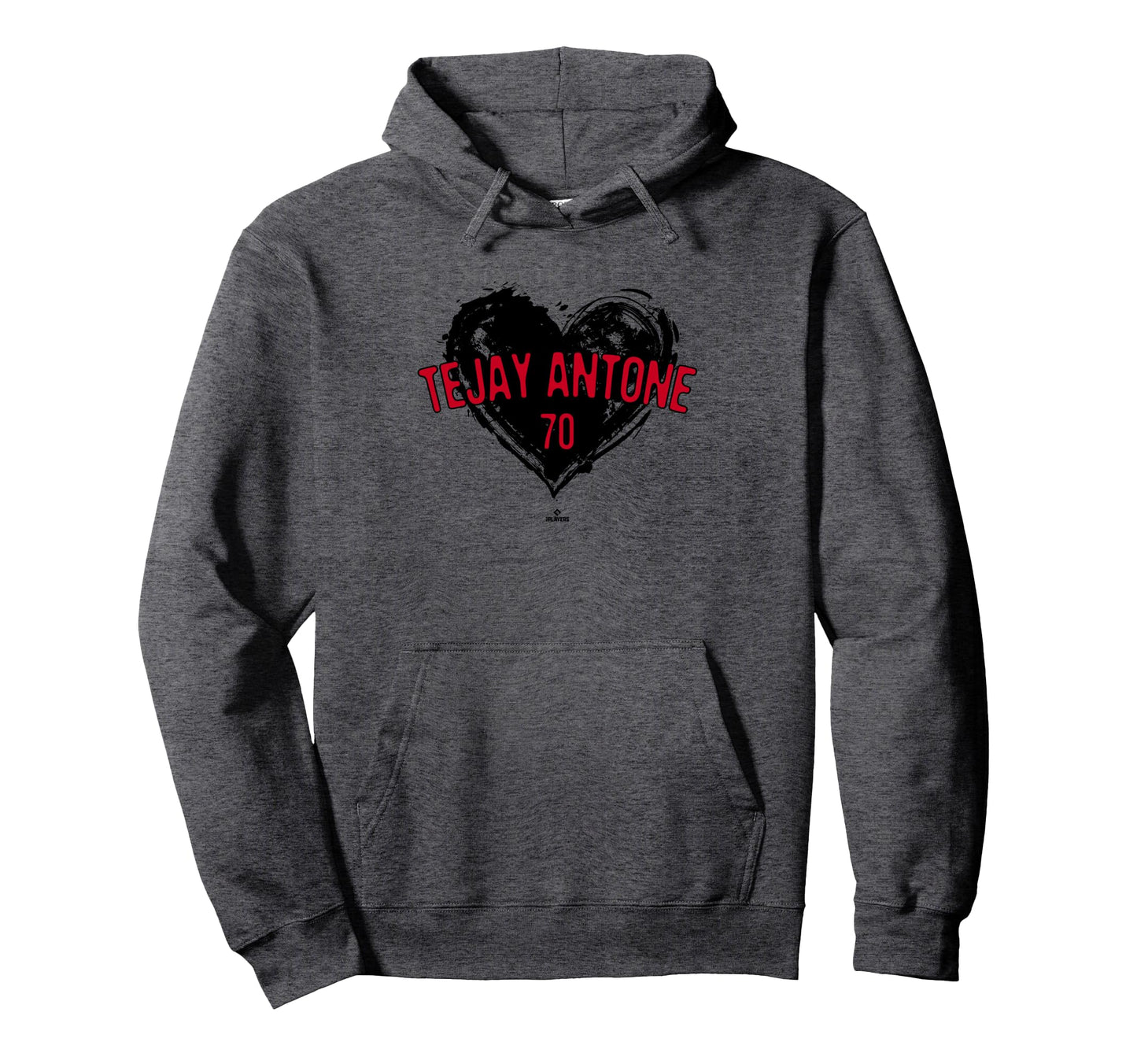 Distressed Heart Tejay Antone Cincinnati Hoodie - Unique Graphic Unisex - T-Shirt, Sweatshirt, Hoodie