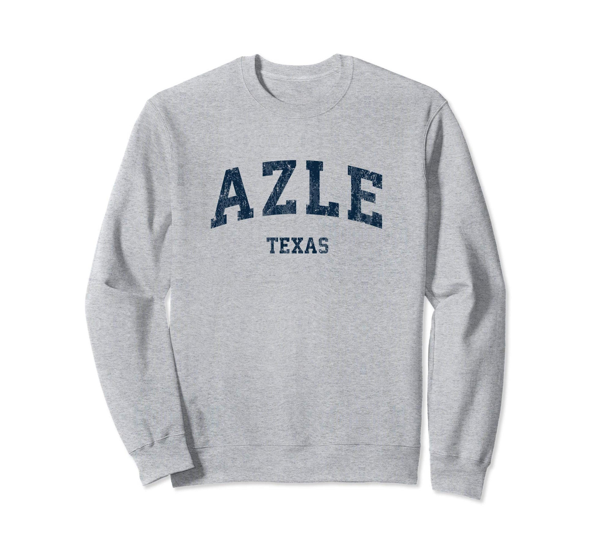 Azle Texas Tx Varsity Sports Navy Sweatshirt - Custom Art Print Men Women - T-Shirt, Sweatshirt, Hoodie