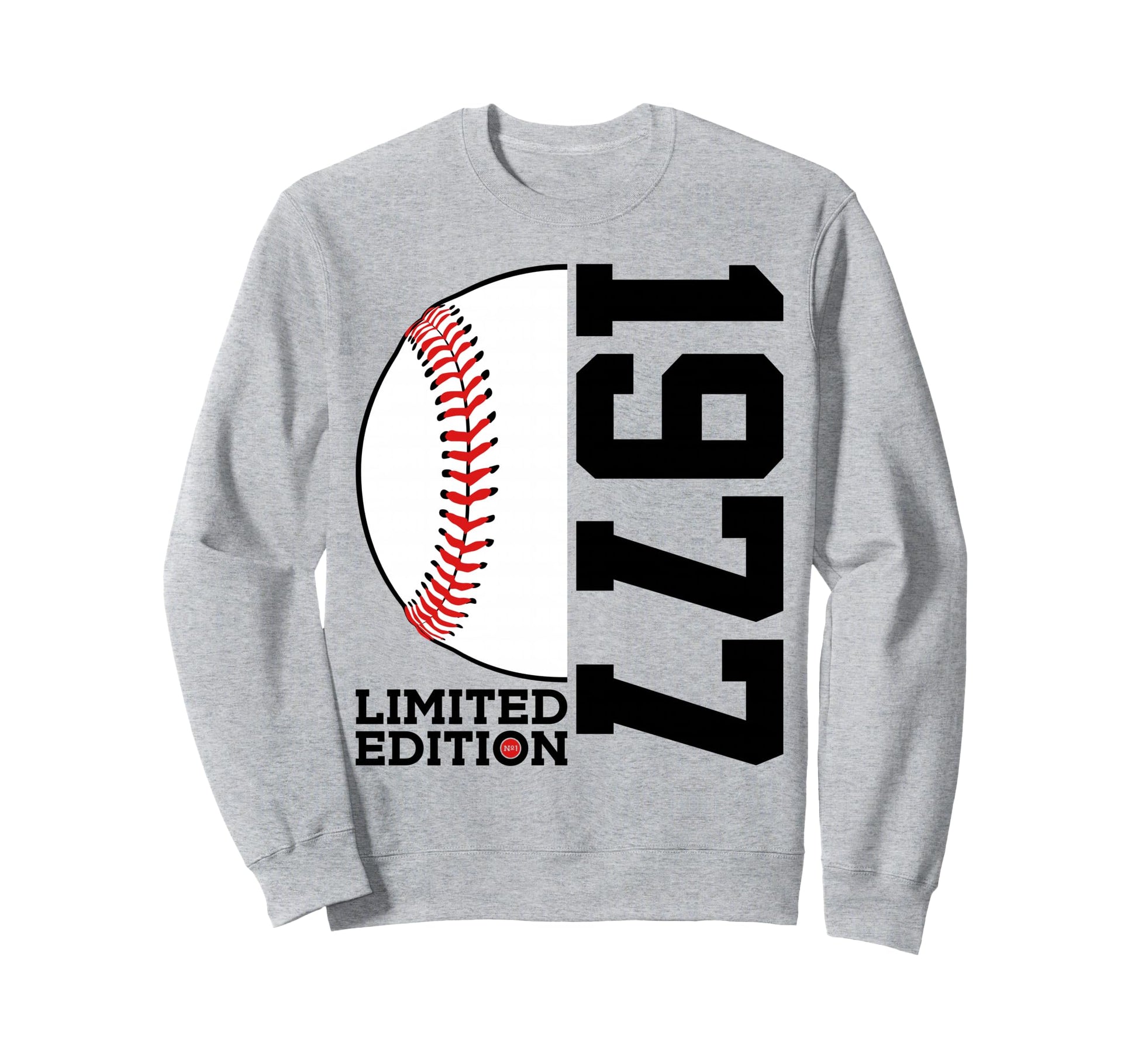 49Th Birthday Baseball 1977 Sweatshirt - Minimalist Print for Adults - T-Shirt, Sweatshirt, Hoodie