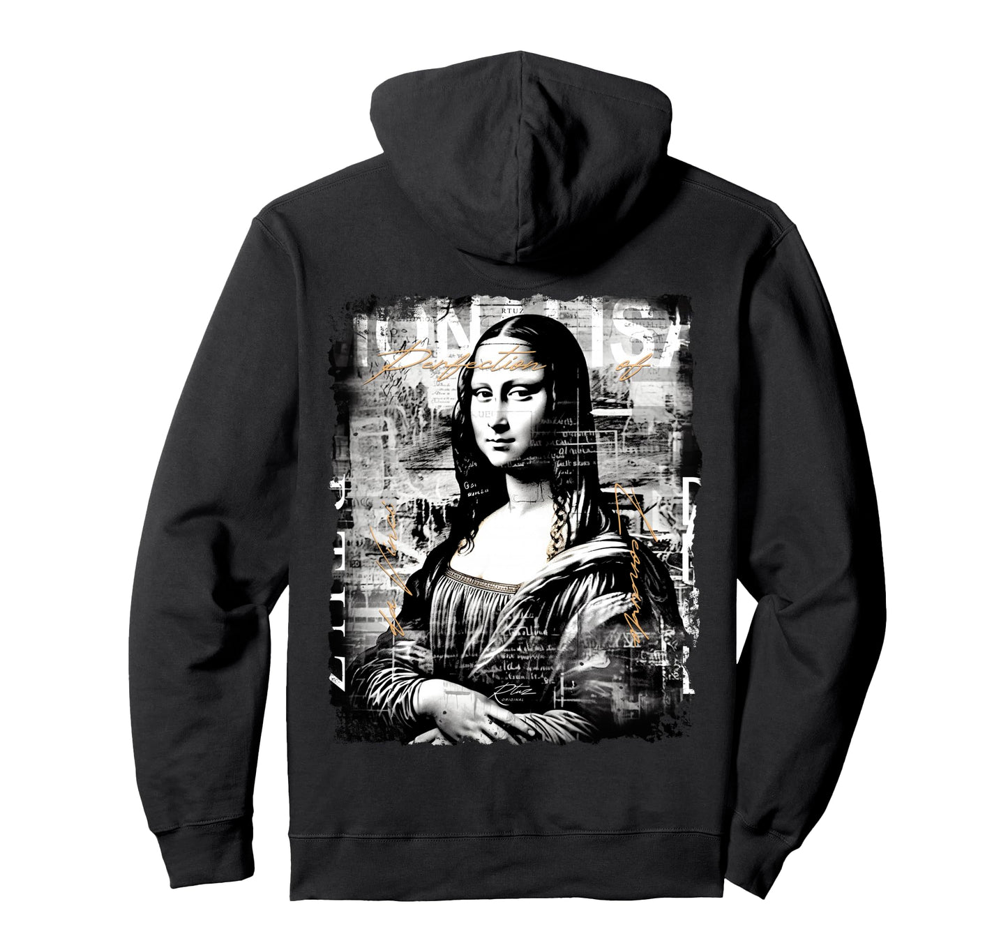 Mona Lisa Art Y2K Back Streetwear Hoodie - Casual Everyday Wear Men Women - T-Shirt, Sweatshirt, Hoodie