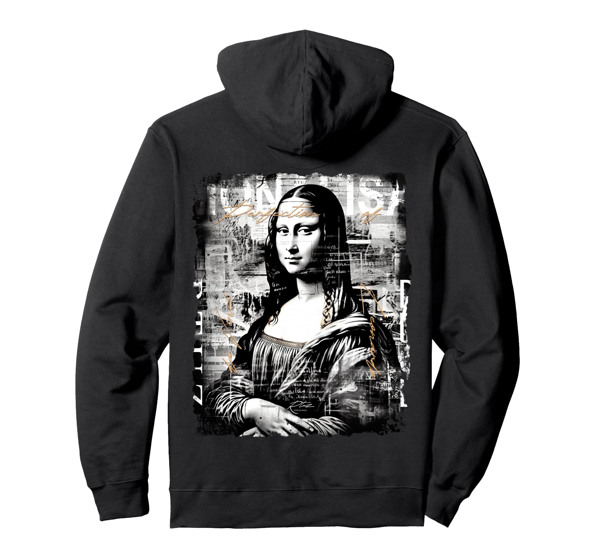 Mona Lisa Art Y2K Back Streetwear Hoodie - Casual Everyday Wear Men Women - T-Shirt, Sweatshirt, Hoodie