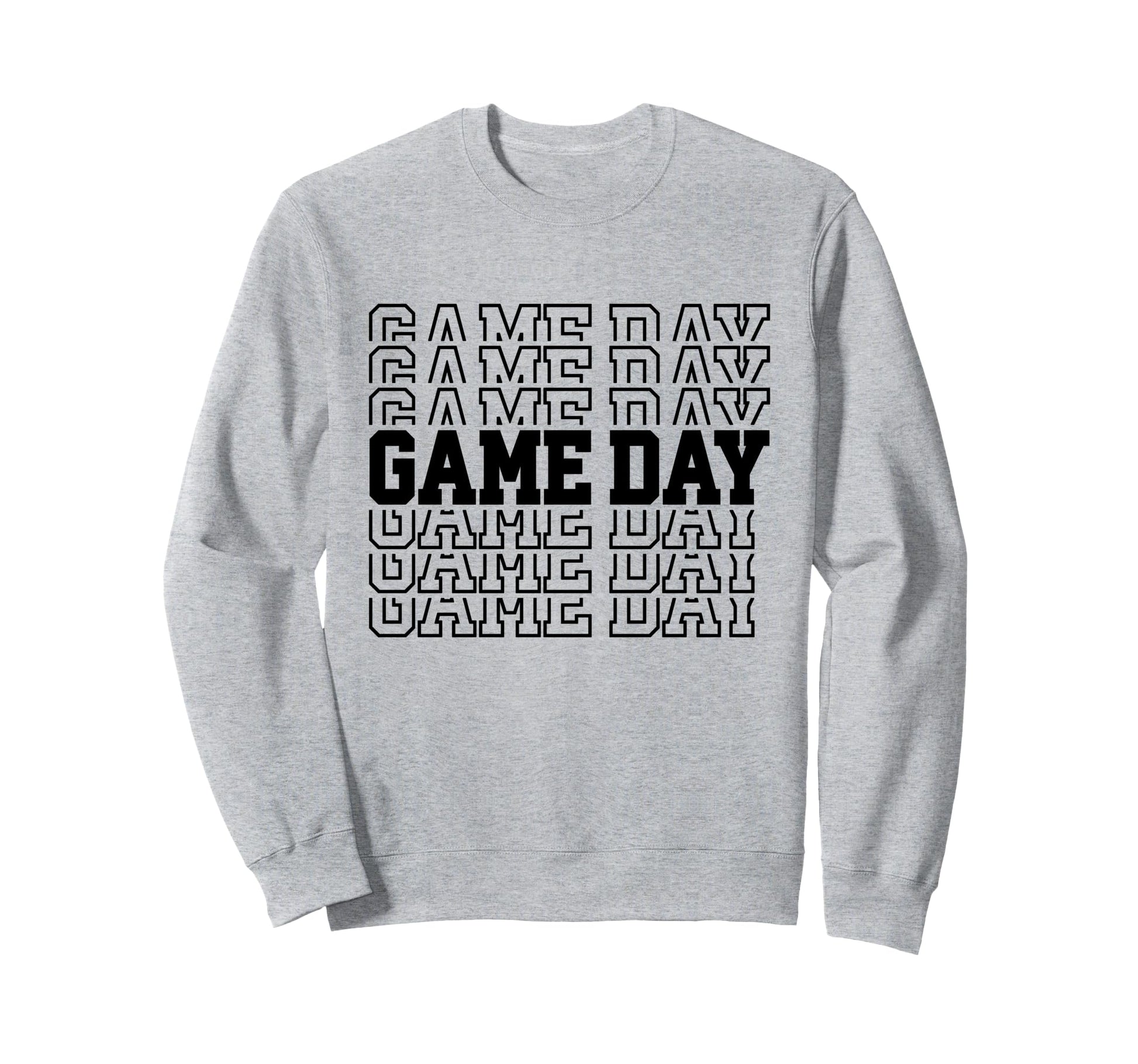 Game Day Typography Art Sports Sweatshirt - Trendy Graphic Unisex - T-Shirt, Sweatshirt, Hoodie