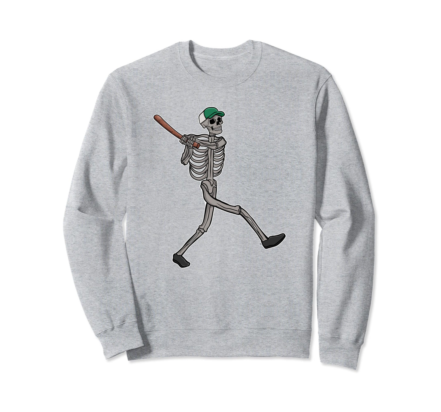 Love Baseball Horror Skull Sweatshirt - Custom Art Print for Adults - T-Shirt, Sweatshirt, Hoodie