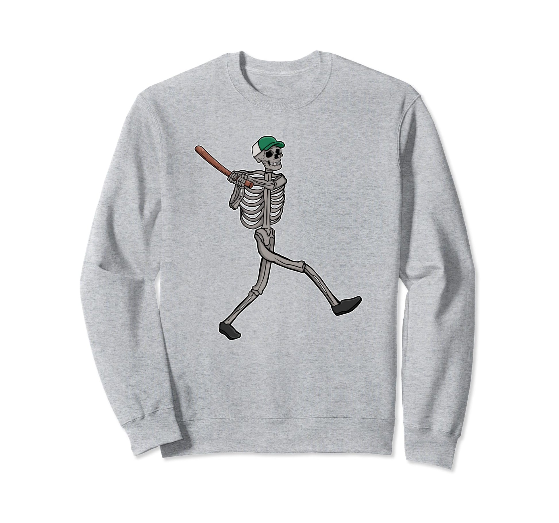 Love Baseball Horror Skull Sweatshirt - Custom Art Print for Adults - T-Shirt, Sweatshirt, Hoodie