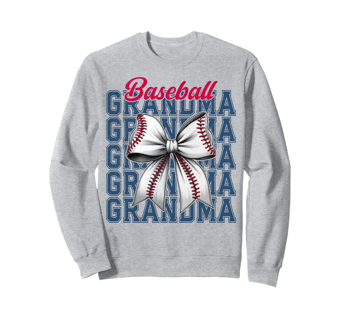 Baseball Grandma Coquette Bow Sweatshirt - Streetwear Style for Adults - T-Shirt, Sweatshirt, Hoodie