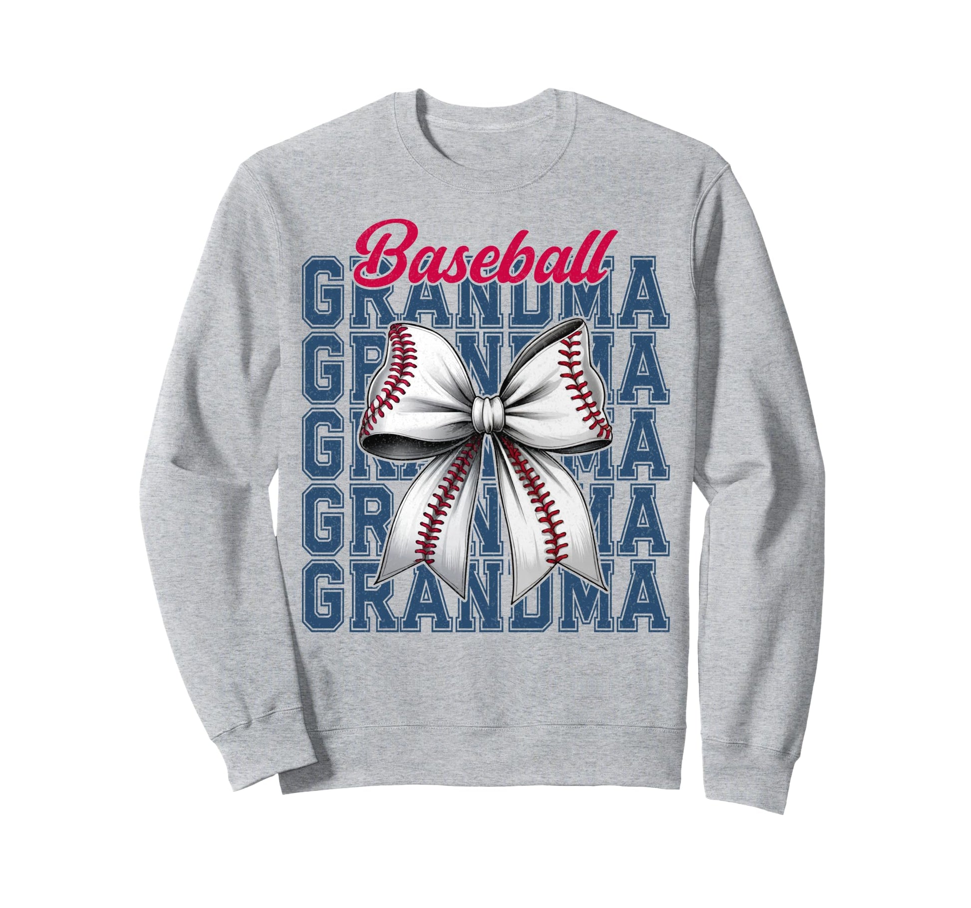 Baseball Grandma Coquette Bow Sweatshirt - Streetwear Style for Adults - T-Shirt, Sweatshirt, Hoodie
