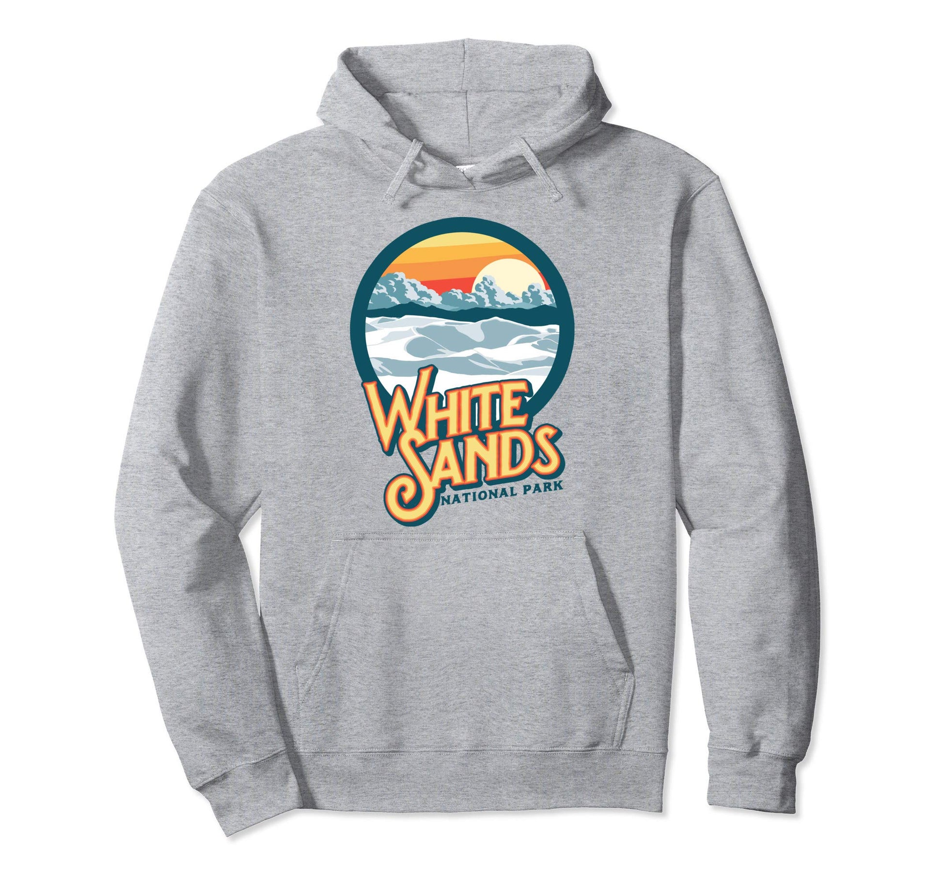 White Sand National Park Vibe Hoodie - Aesthetic Graphic for Adults - T-Shirt, Sweatshirt, Hoodie