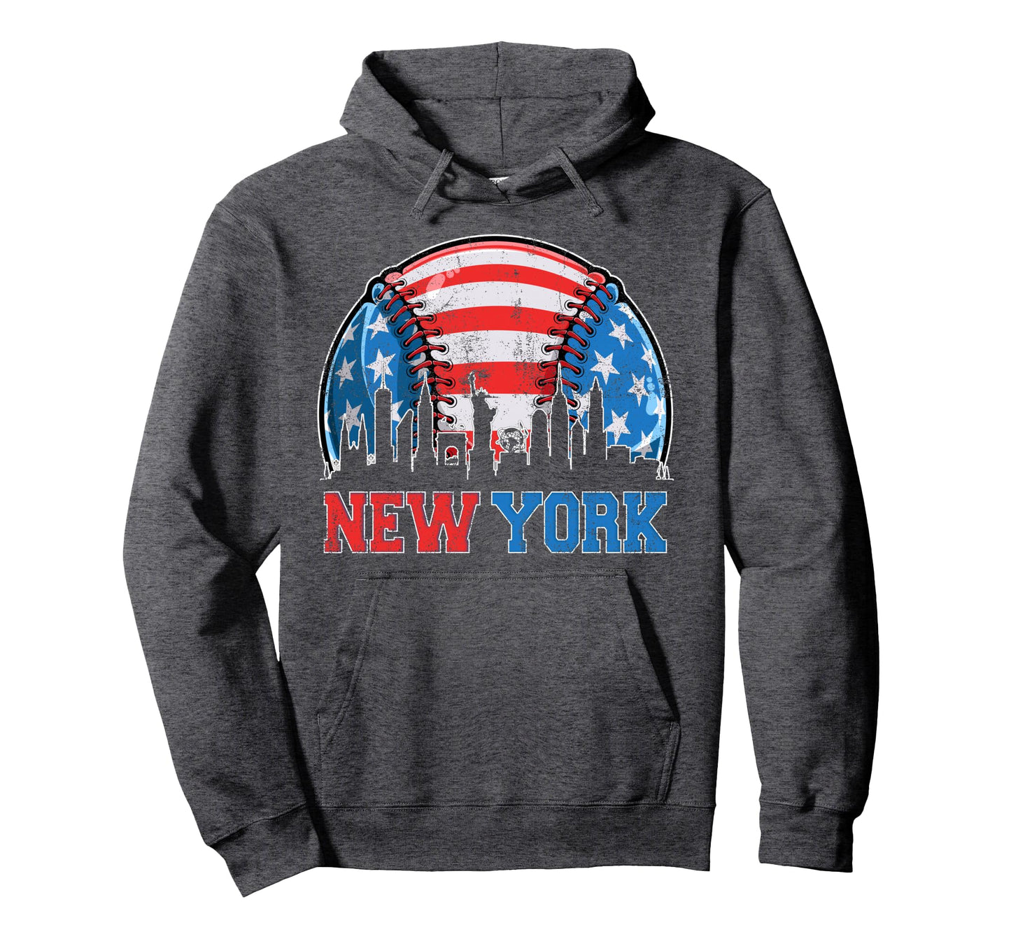 New York Ny Skyline Baseball Met Gameday Hoodie - Aesthetic Graphic Unisex - T-Shirt, Sweatshirt, Hoodie