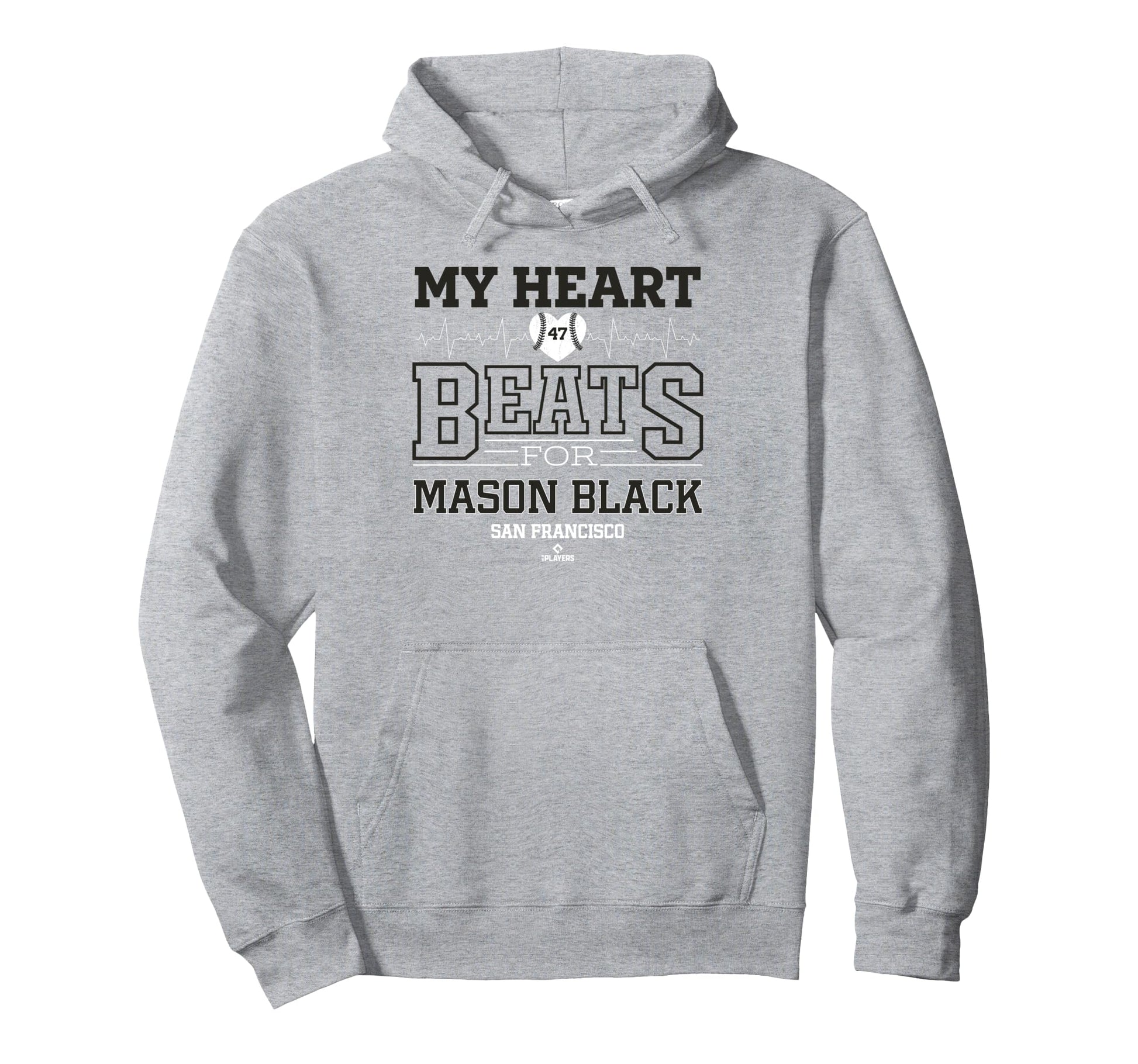 My Heart Beats Mason Black San Hoodie - Casual Everyday Wear for Adults - T-Shirt, Sweatshirt, Hoodie