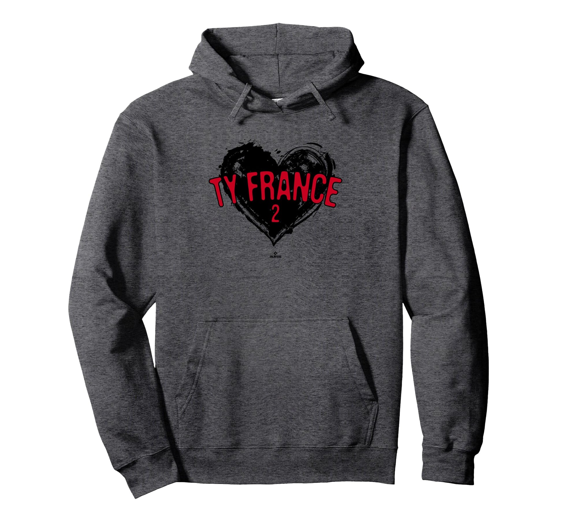 Distressed Heart Ty France Hoodie - Fun Novelty Design for Adults - T-Shirt, Sweatshirt, Hoodie