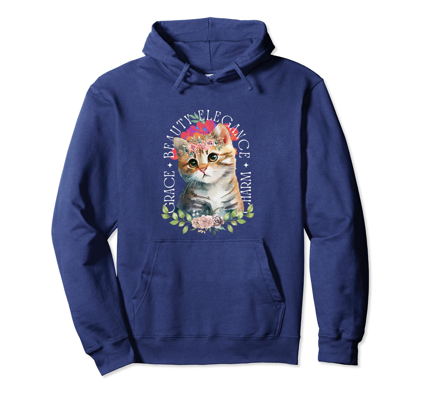 Kitten Aesthetic Y2K Elegant Cat Hoodie - Unique Graphic Unisex - T-Shirt, Sweatshirt, Hoodie
