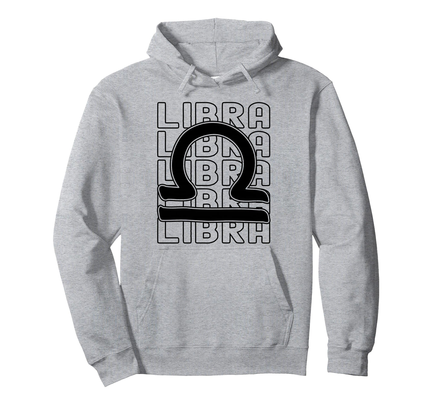 Libra Zodiac Sign Typography Astrology Hoodie - Minimalist Print Men Women - T-Shirt, Sweatshirt, Hoodie
