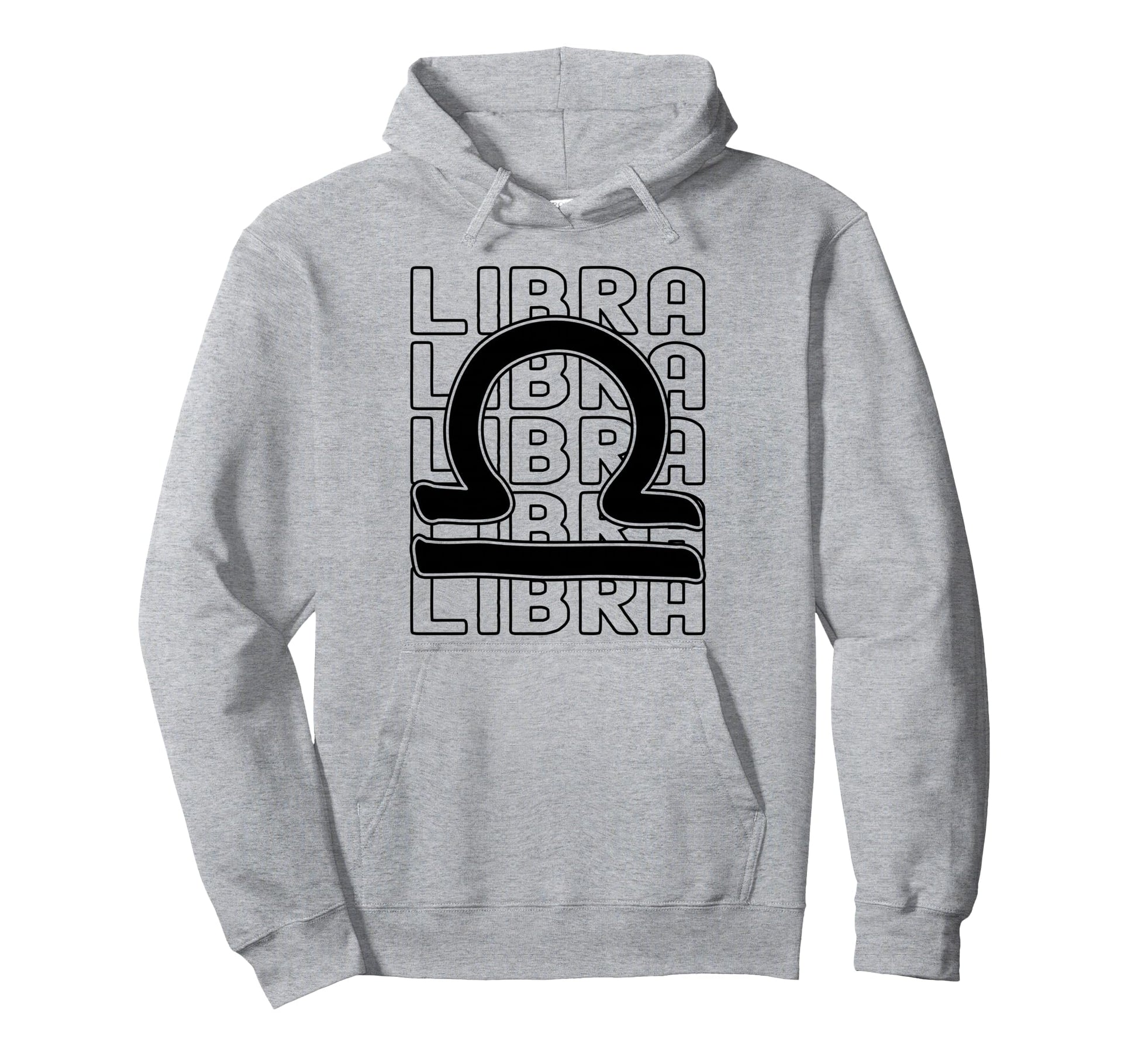 Libra Zodiac Sign Typography Astrology Hoodie - Minimalist Print Men Women - T-Shirt, Sweatshirt, Hoodie