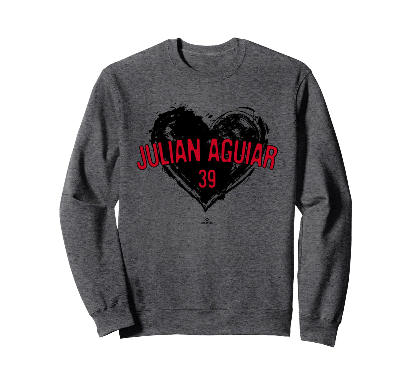 Distressed Heart Julian Aguiar Sweatshirt - Casual Everyday Wear Men Women - T-Shirt, Sweatshirt, Hoodie