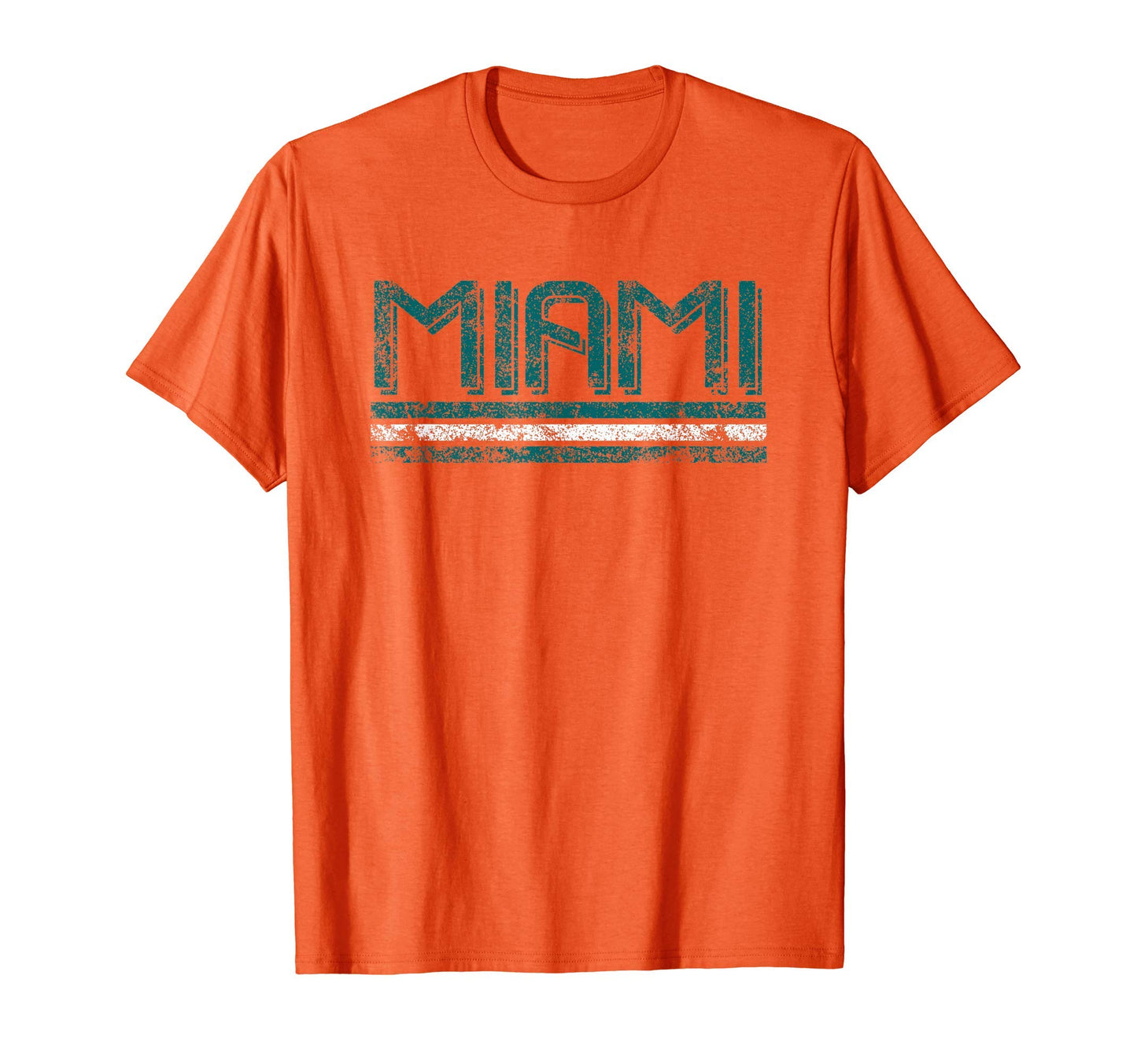 Miami Florida Weathered Stripe T-Shirt - Streetwear Style Men Women - T-Shirt, Sweatshirt, Hoodie