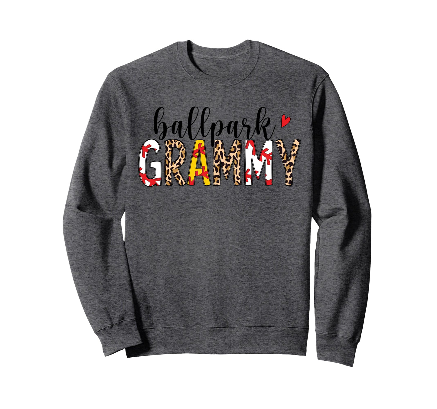 Leopard Ballpark Grammy Baseball Sweatshirt - Graphic Print Unisex - T-Shirt, Sweatshirt, Hoodie