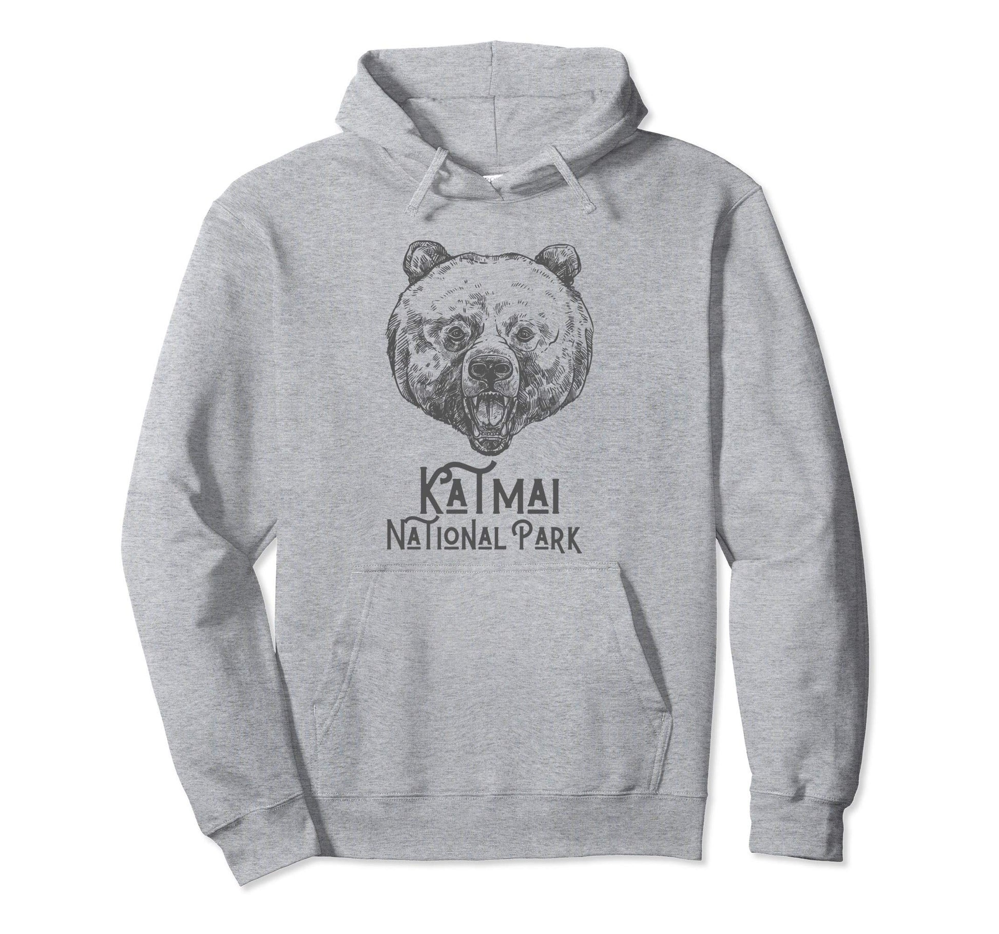 Katmai National Park Grizzly Bear Alaska Hoodie - Streetwear Style Unisex - T-Shirt, Sweatshirt, Hoodie