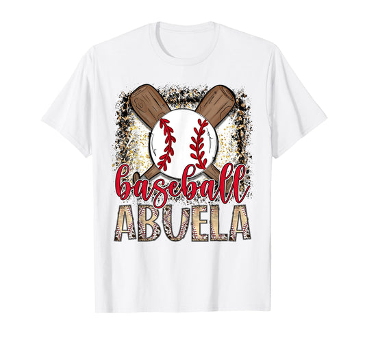 Baseball Abuela Leopard Proud Ball T-Shirt - Unique Graphic for Adults - T-Shirt, Sweatshirt, Hoodie