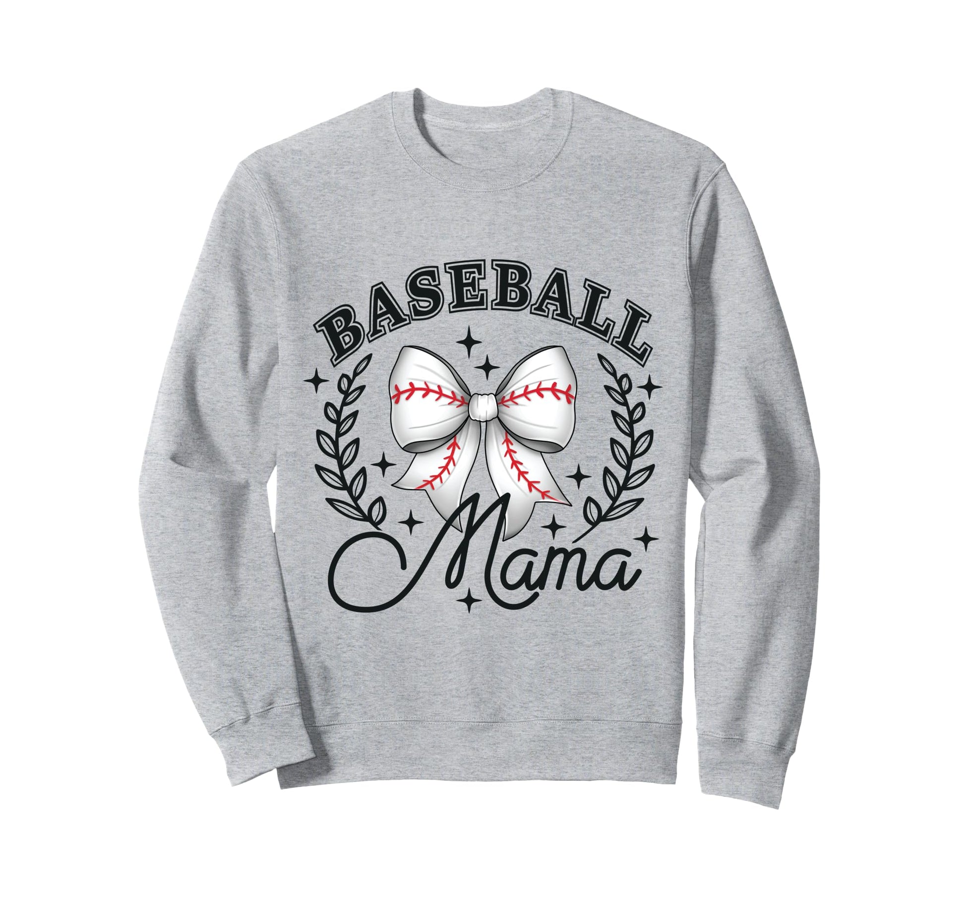 Baseball Mama Coquette Bow Game Sweatshirt - Minimalist Print Men Women - T-Shirt, Sweatshirt, Hoodie