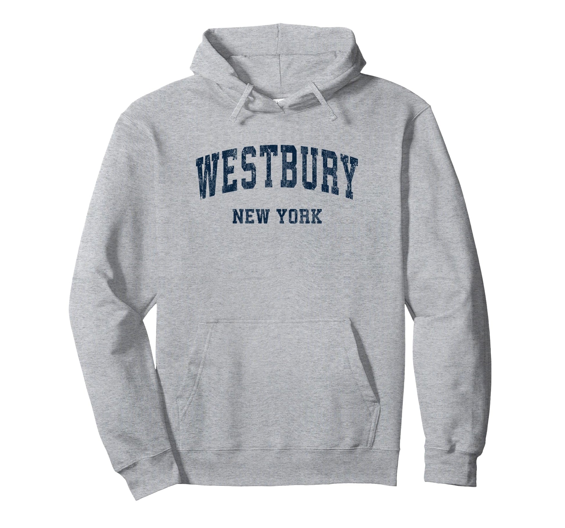 Westbury New York Ny Varsity Sports Navy Hoodie - Minimalist Print Unisex - T-Shirt, Sweatshirt, Hoodie