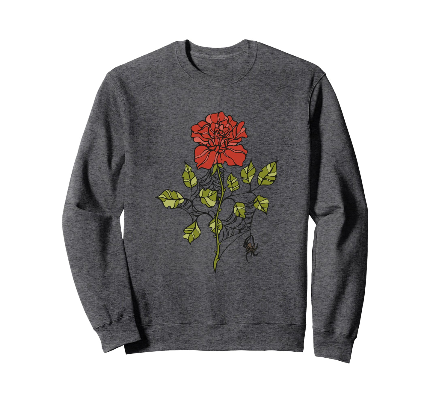 Emo Goth Y2K Alt Fairy Grunge Flower Sweatshirt - Graphic Print Unisex - T-Shirt, Sweatshirt, Hoodie