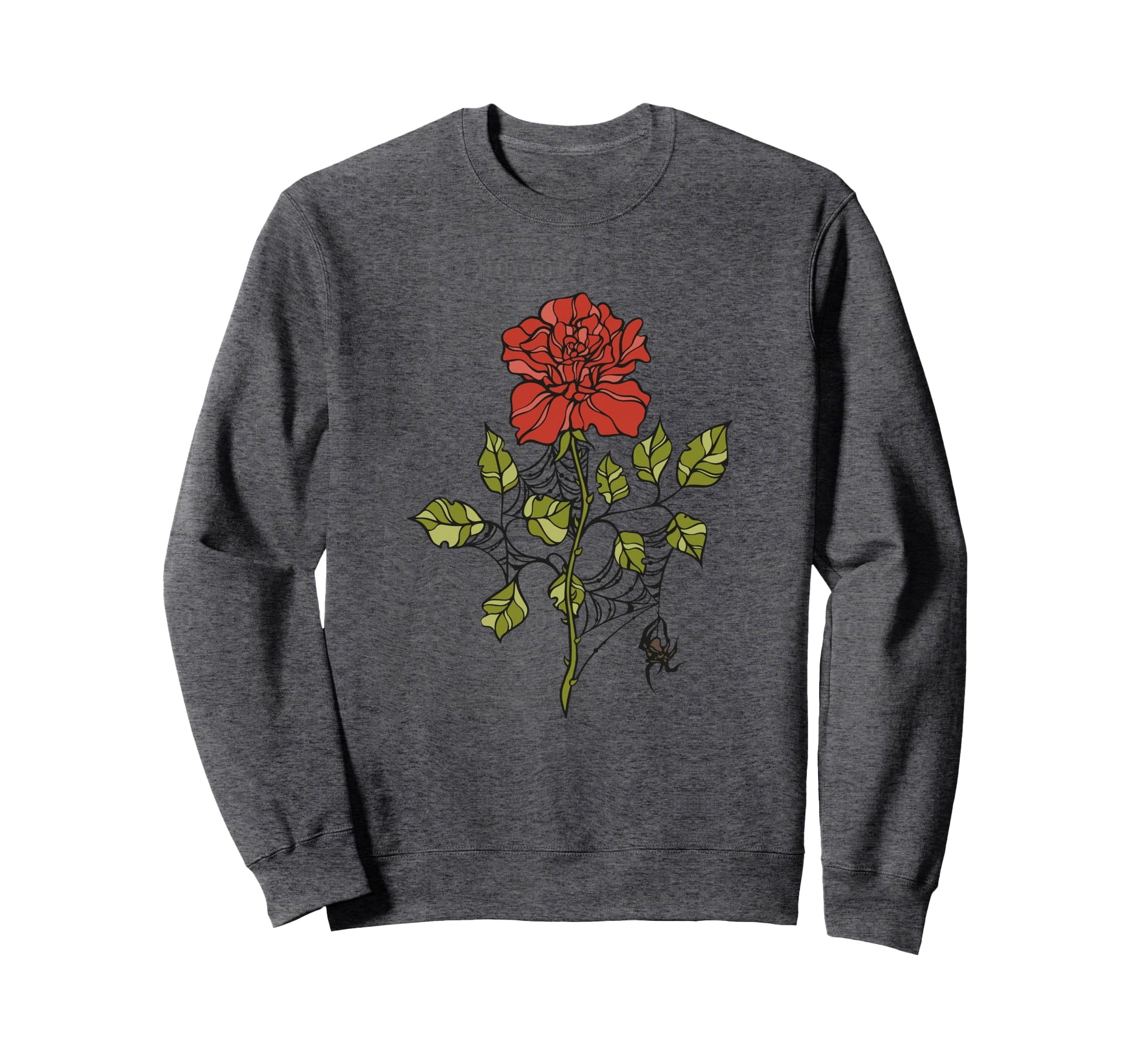 Emo Goth Y2K Alt Fairy Grunge Flower Sweatshirt - Graphic Print Unisex - T-Shirt, Sweatshirt, Hoodie