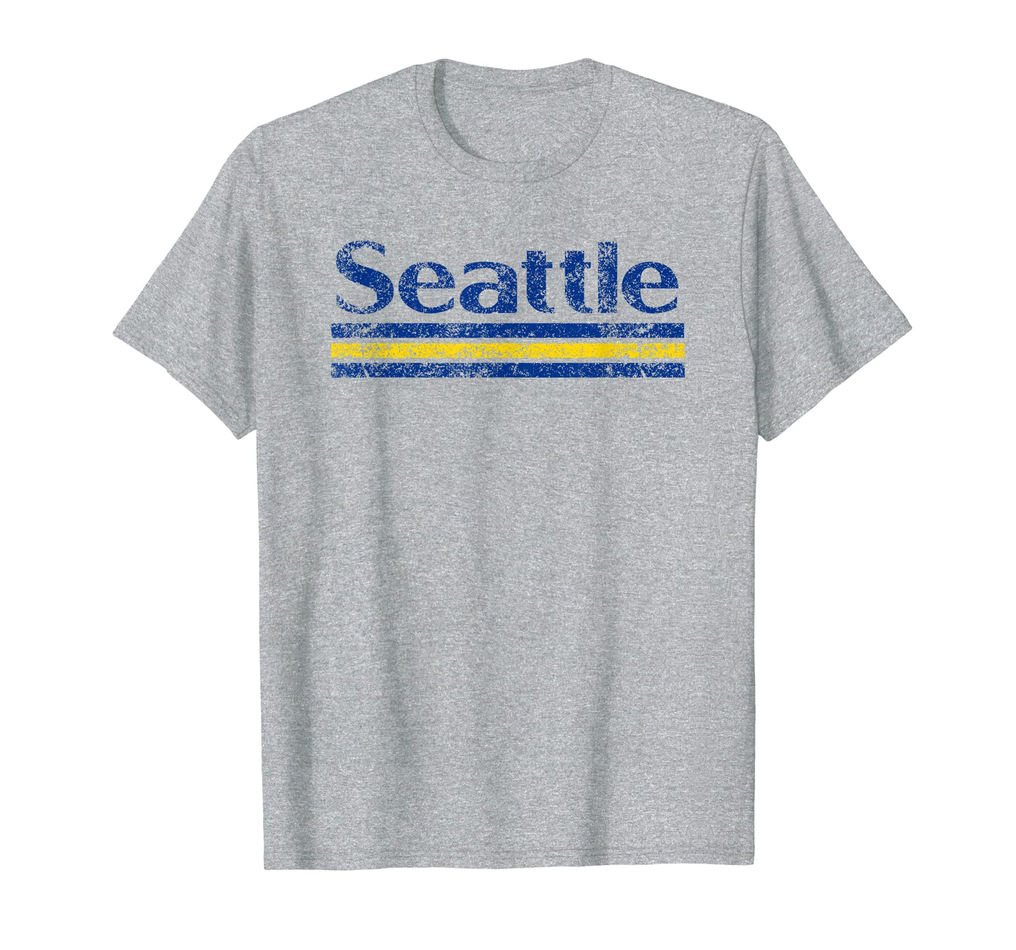 Seattle Washington Weathered Stripe T-Shirt - Minimalist Print Men Women - T-Shirt, Sweatshirt, Hoodie