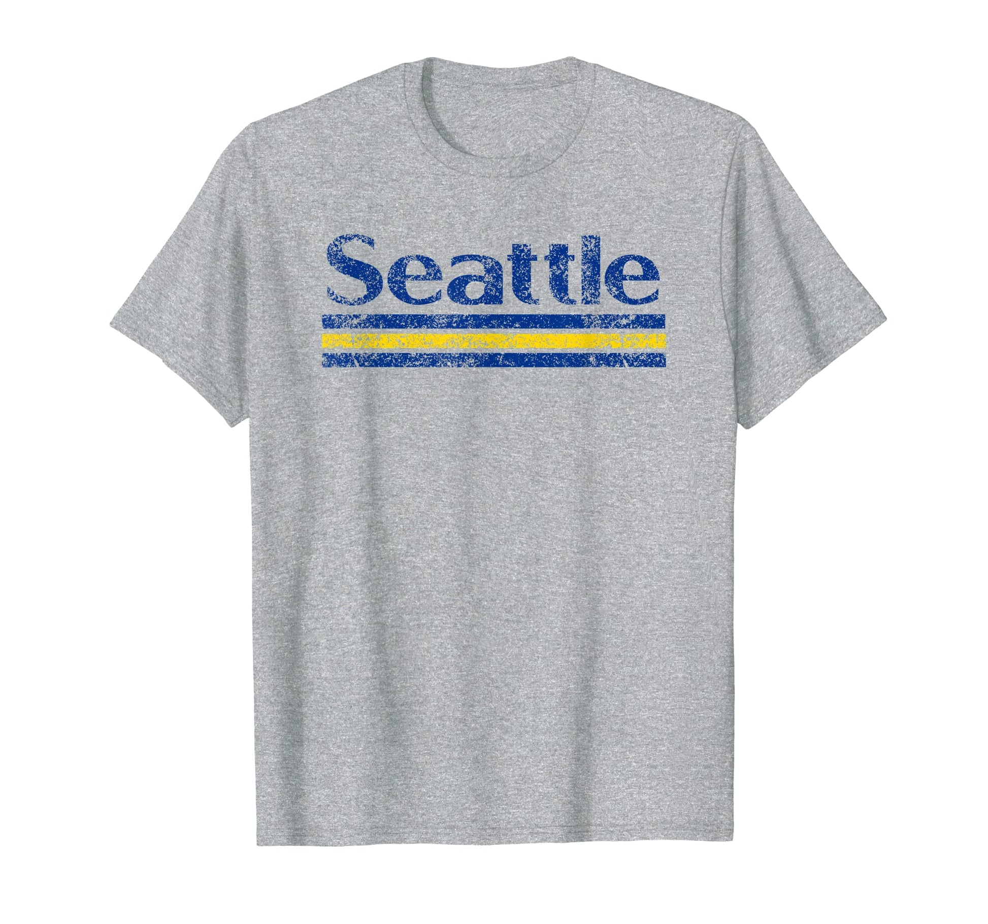 Seattle Washington Weathered Stripe T-Shirt - Minimalist Print Men Women - T-Shirt, Sweatshirt, Hoodie