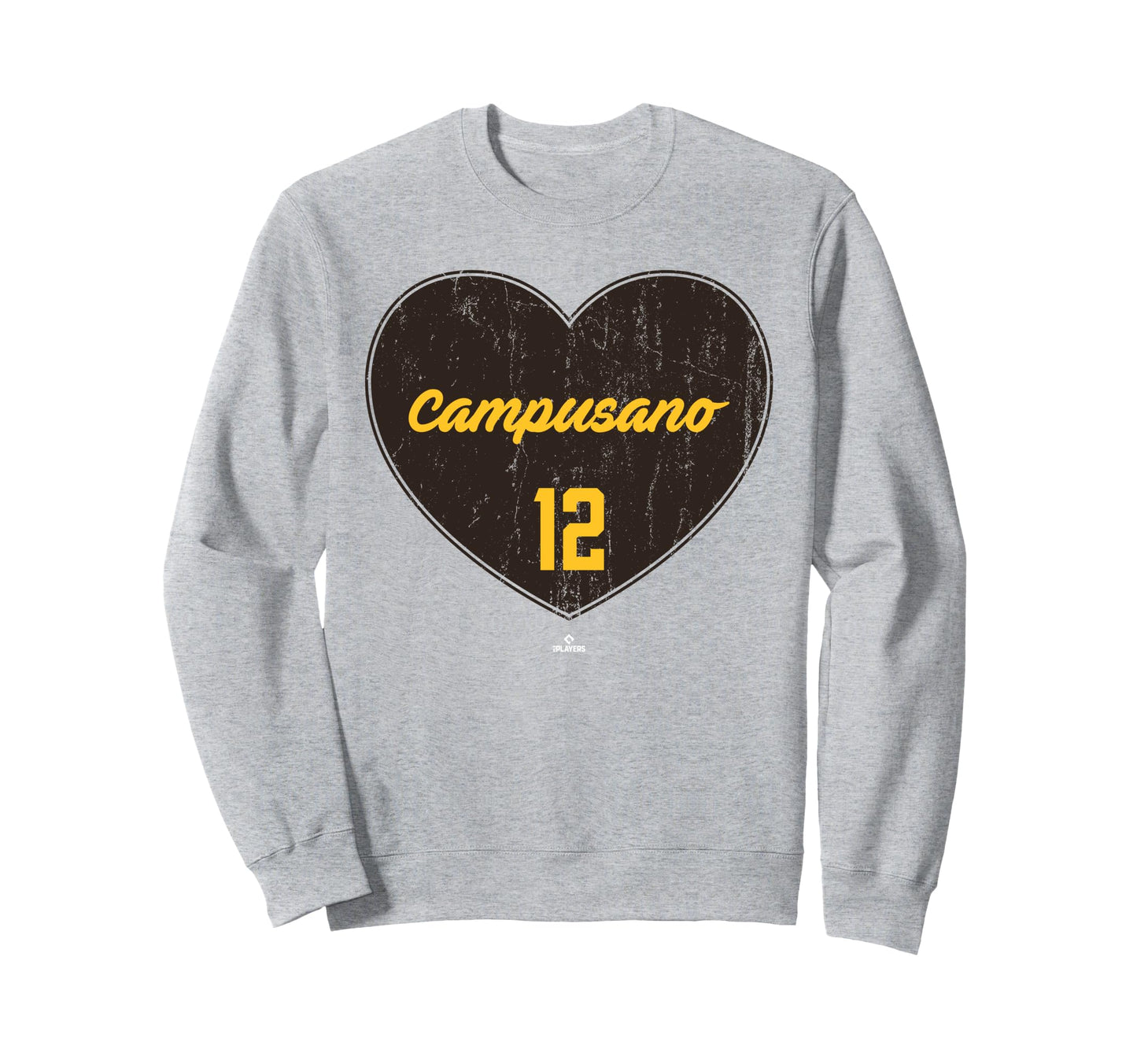 Distressed Heart Luis Campusano Sweatshirt - Fun Novelty Design for Adults - T-Shirt, Sweatshirt, Hoodie
