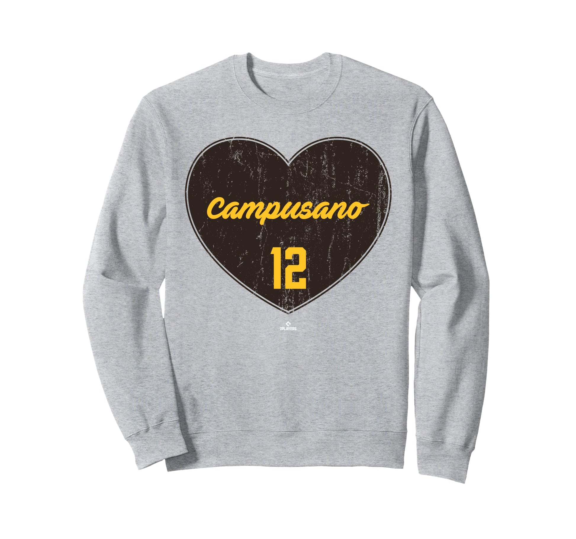 Distressed Heart Luis Campusano Sweatshirt - Fun Novelty Design for Adults - T-Shirt, Sweatshirt, Hoodie