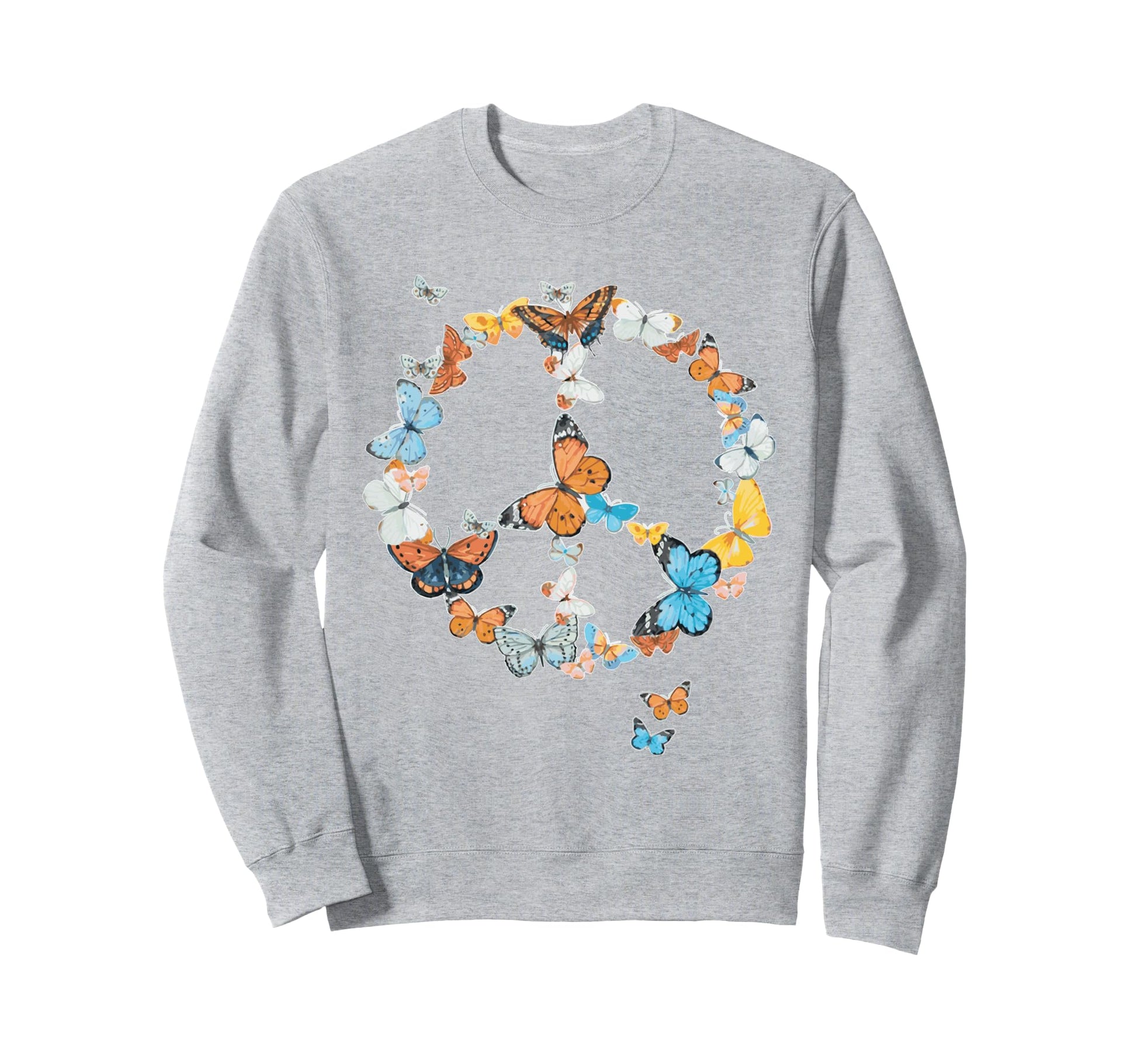 Butterflies Seventies Sixties Sweatshirt - Aesthetic Graphic Men Women - T-Shirt, Sweatshirt, Hoodie