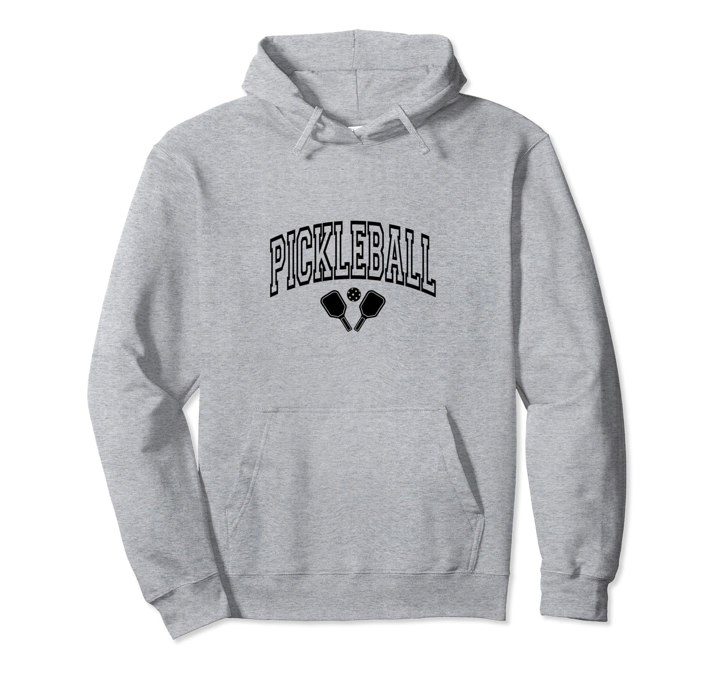 Pickleball Typography Set Hoodie - Casual Everyday Wear Men Women - T-Shirt, Sweatshirt, Hoodie