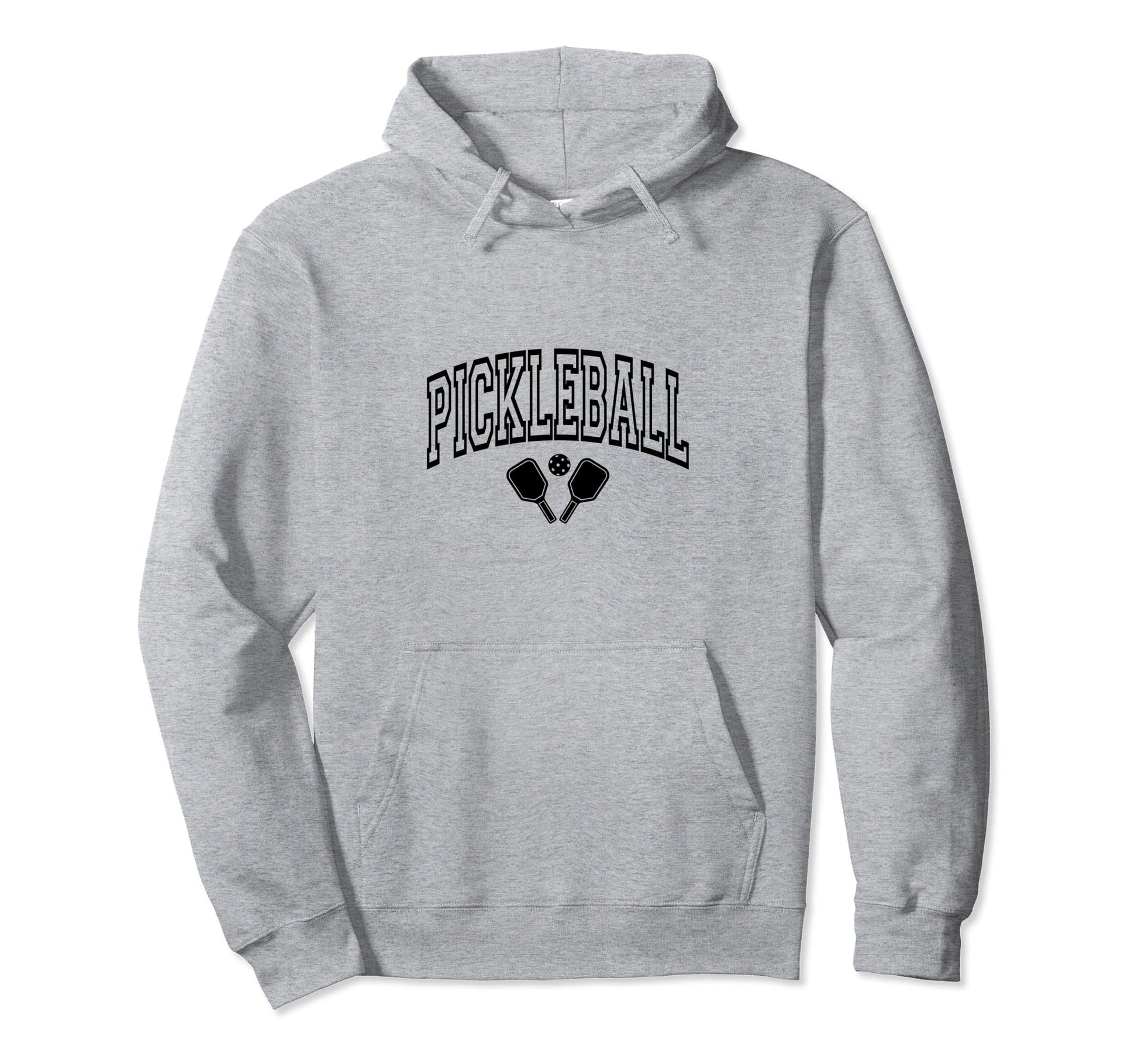 Pickleball Typography Set Hoodie - Casual Everyday Wear Men Women - T-Shirt, Sweatshirt, Hoodie