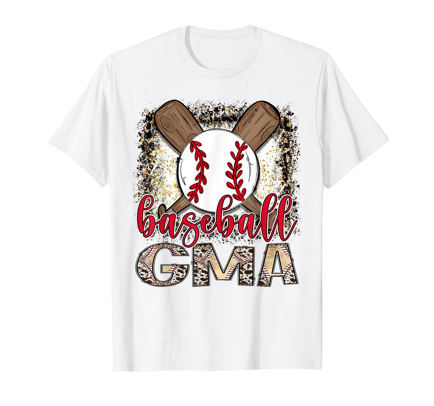 Baseball Gma Leopard Proud Ball Gma T-Shirt - Novelty Apparel for Adults - T-Shirt, Sweatshirt, Hoodie