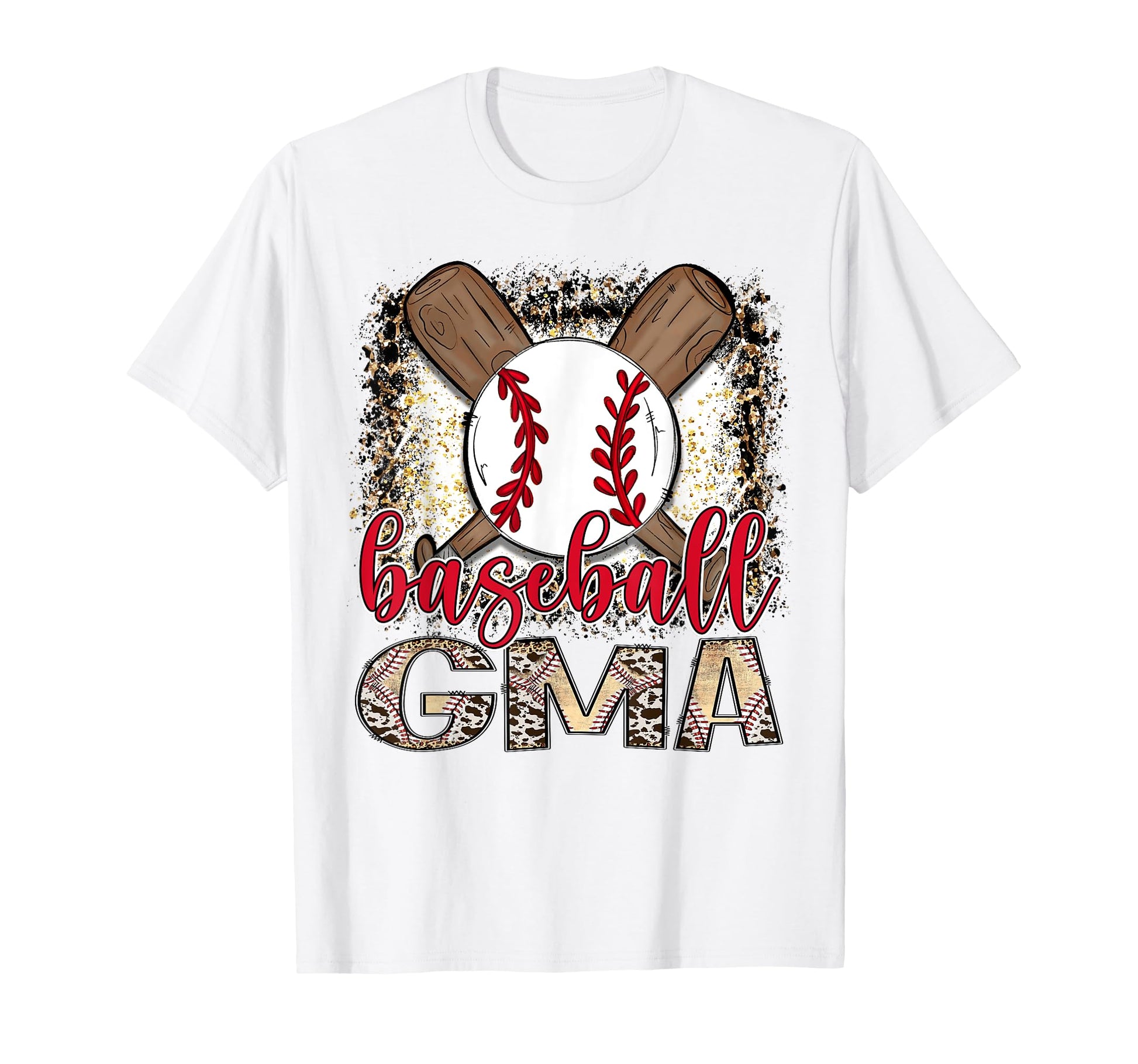 Baseball Gma Leopard Proud Ball Gma T-Shirt - Novelty Apparel for Adults - T-Shirt, Sweatshirt, Hoodie