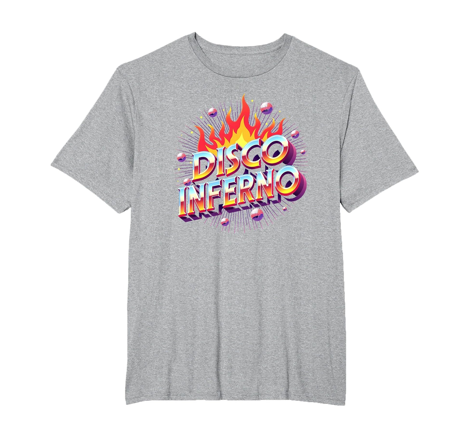 Disco Inferno Dance Party Fever Art Mens T-Shirt - Minimalist Print Unisex - T-Shirt, Sweatshirt, Hoodie