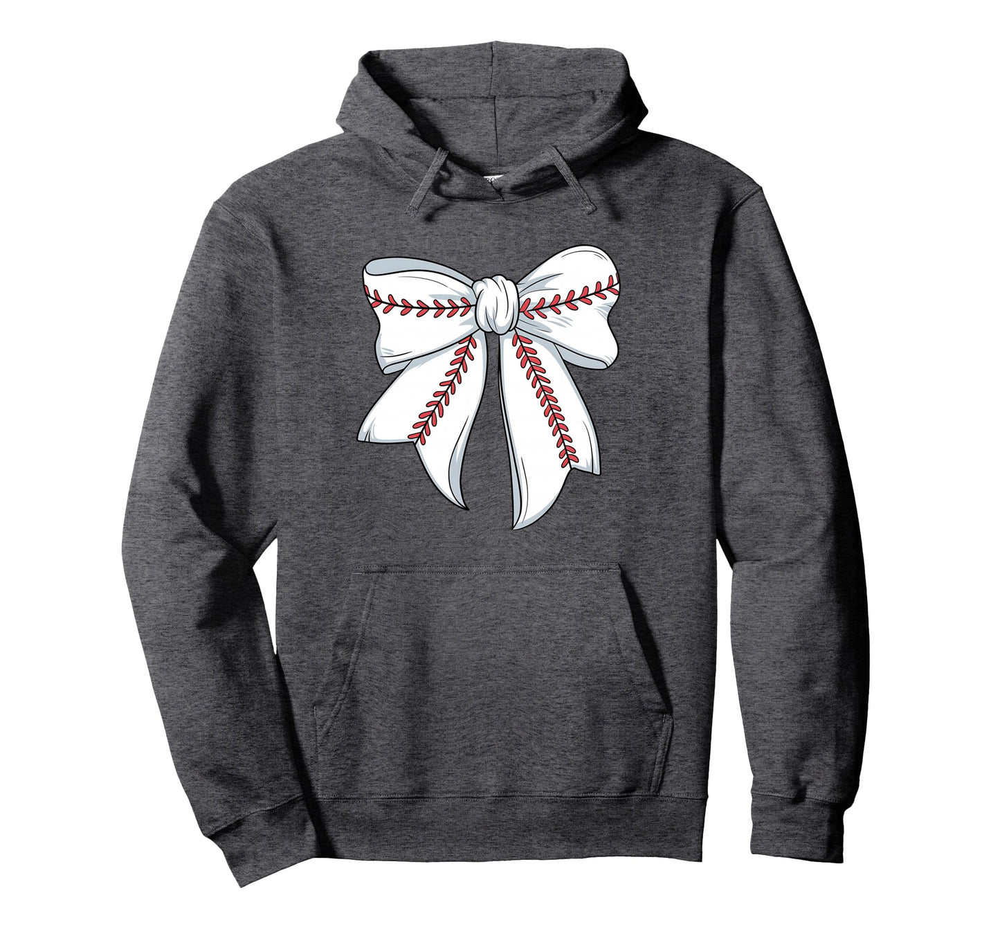 Baseball Coquette Bow Baseball Womens Hoodie - Aesthetic Graphic Men Women - T-Shirt, Sweatshirt, Hoodie