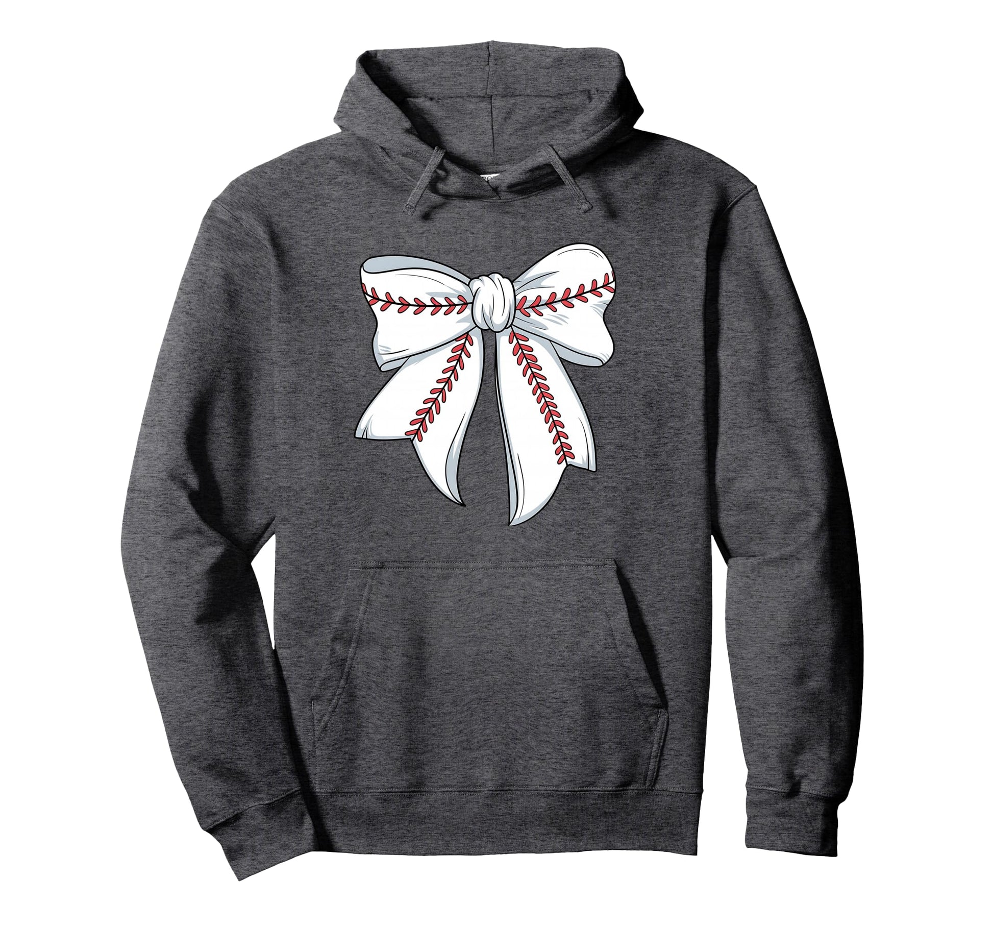 Baseball Coquette Bow Baseball Womens Hoodie - Aesthetic Graphic Men Women - T-Shirt, Sweatshirt, Hoodie