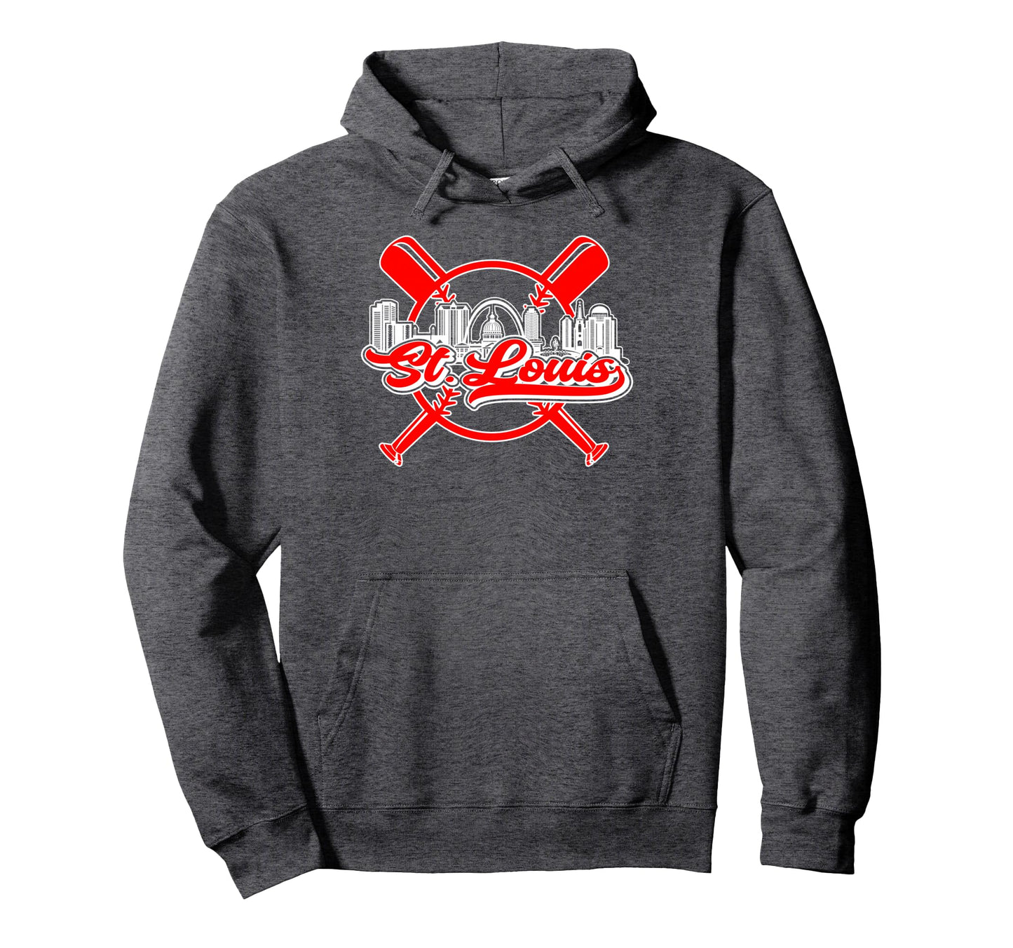 St Louis Baseball Hoodie - Casual Everyday Wear Unisex - T-Shirt, Sweatshirt, Hoodie